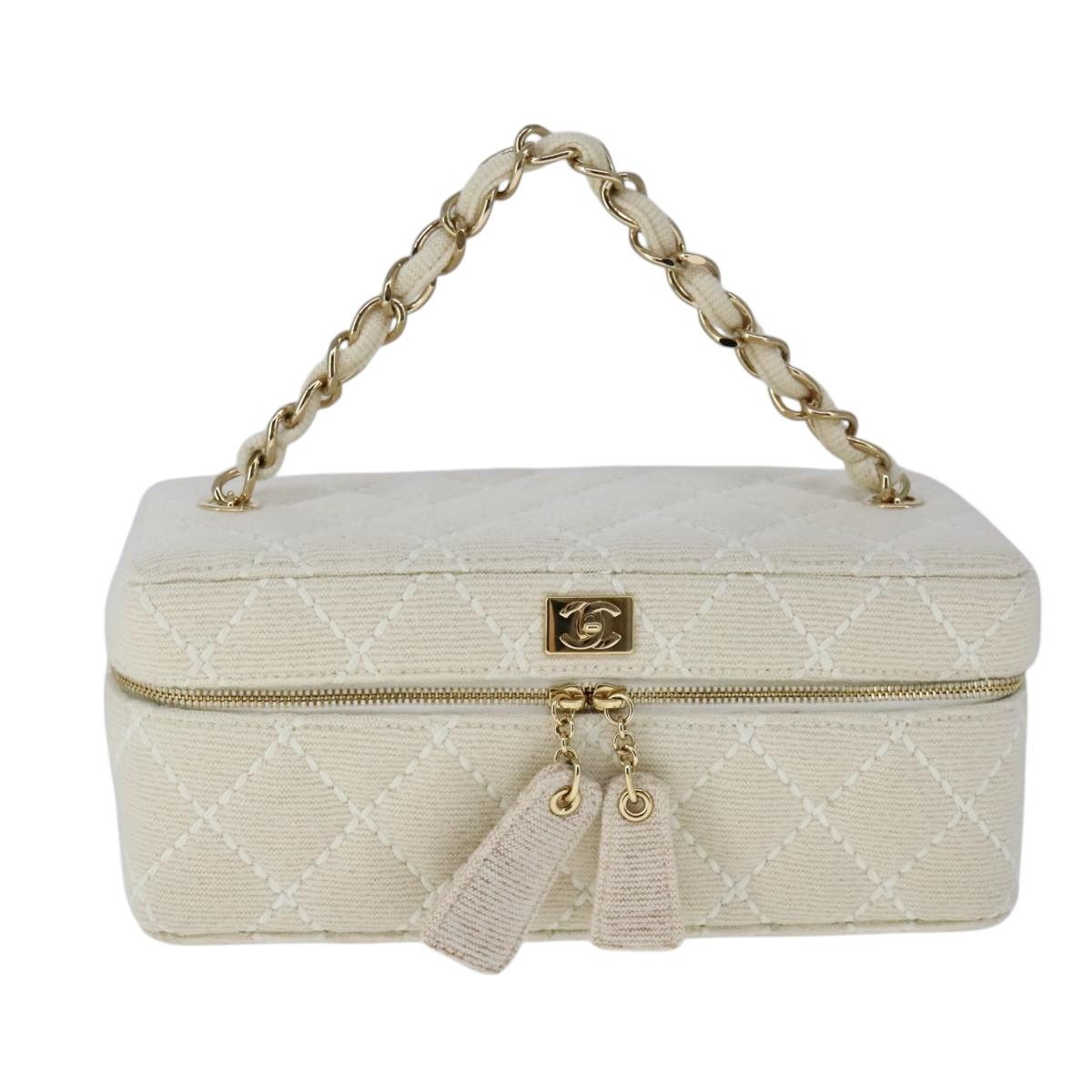 Chanel Vanity Beige Canvas Clutch Bag (Pre-Owned) Size ONE SIZE - 1 Thumbnail