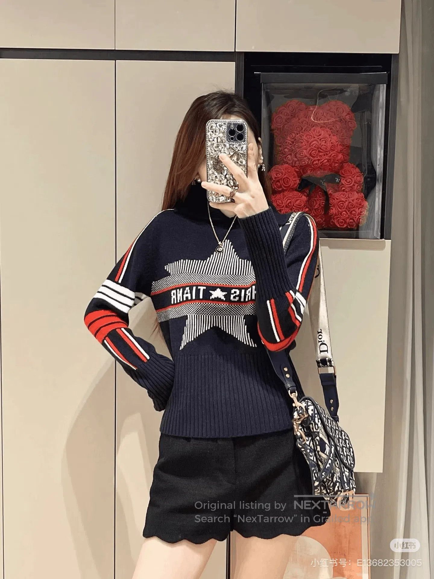 Dior Dior Intarsia Star Logo Cashmere Wool Sweater. Size S / US 4 / IT 40 - 6 Thumbnail