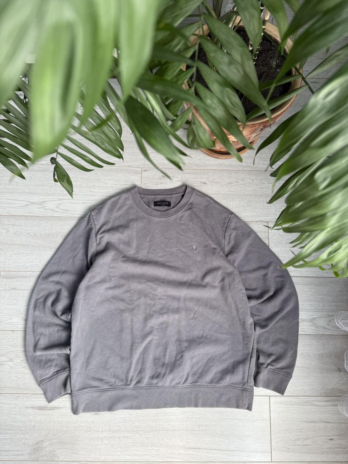 Allsaints Allsaints Sweatshirt grey crewneck Size US XL / EU 56 / 4 - 1 Thumbnail