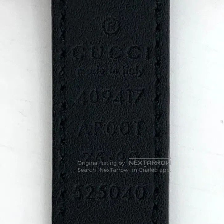 Gucci Guicci Black Double G Smooth Buckle Belt| Size ONE SIZE - 8 Thumbnail