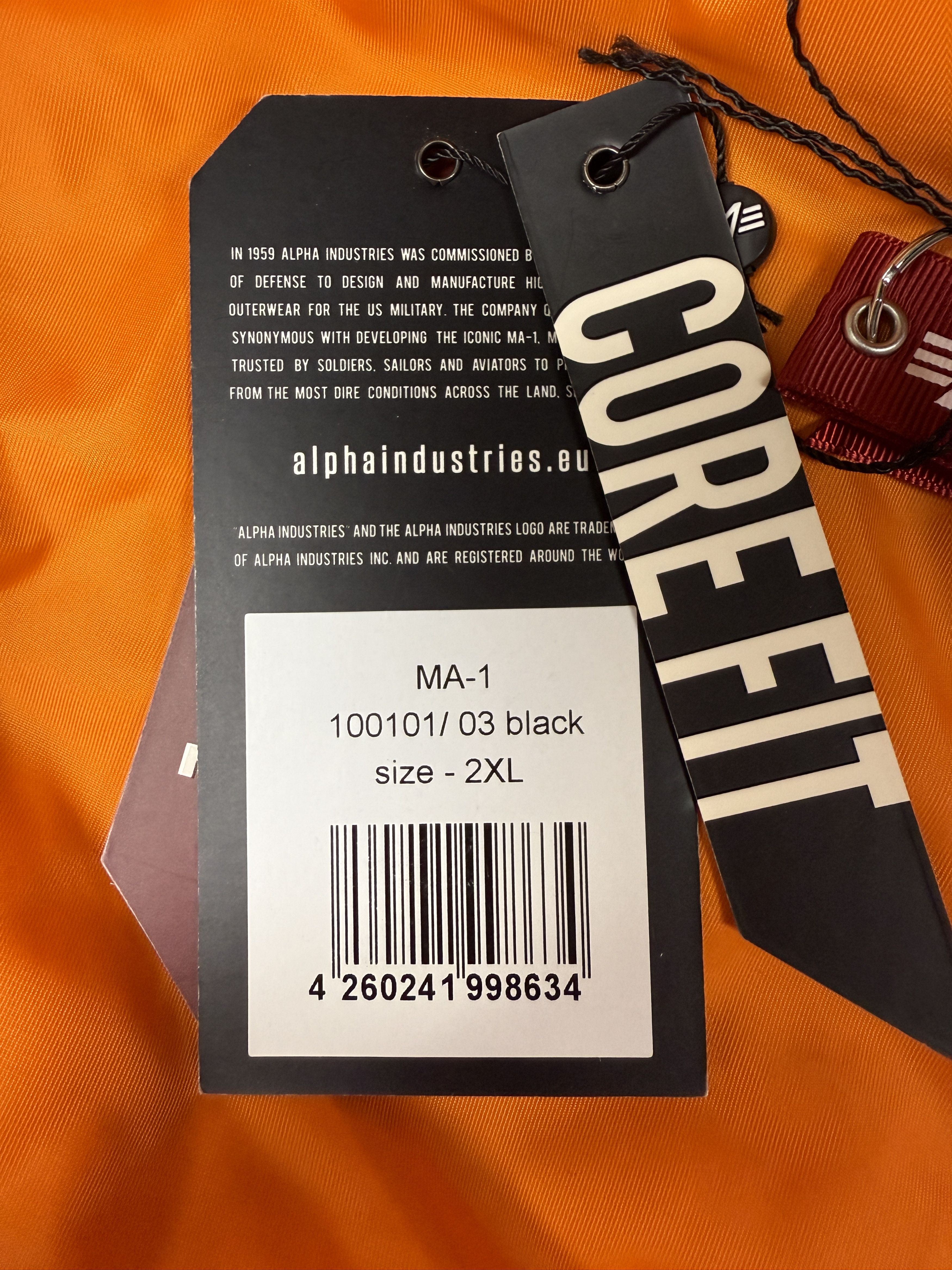 Alpha Industries Sample Ripped Distressed MA-1 Hooded Bomber Jacket Size US XXL / EU 58 / 5 - 8 Thumbnail