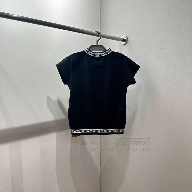 Hermes Hermes Round Neck Pig Nose Graphic Short Sleeve Size XS / US 0-2 / IT 36-38 - 2 Thumbnail