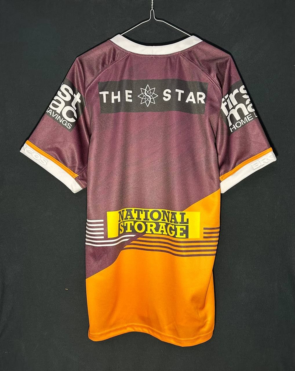 Asics Brisbane Broncos 2024 NRL City ASICS Jersey RUGBY LEAGUE Size US XL / EU 56 / 4 - 5 Thumbnail