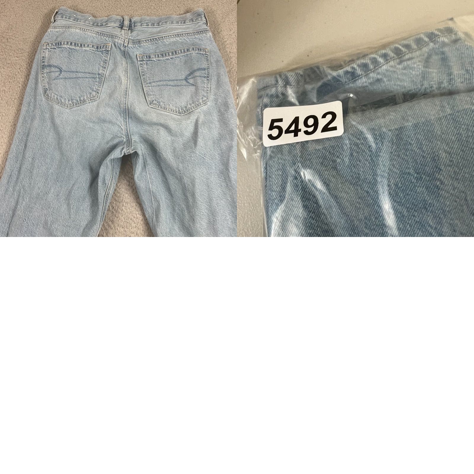 American Eagle Outfitters VINTAGE American Eagle Womens Jeans Mom Fit 6 Light Wash Blue High Rise Relaxed Denim Size 28" / US 6 / IT 42 - 8 Thumbnail