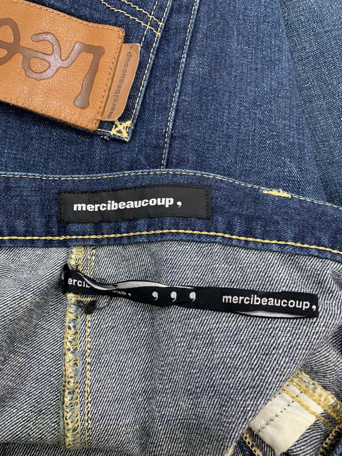 Issey Miyake Rare Japanese Brand Mercibeaucoup X Lee Denim Pants 2000s Size US 32 / EU 48 - 9 Thumbnail