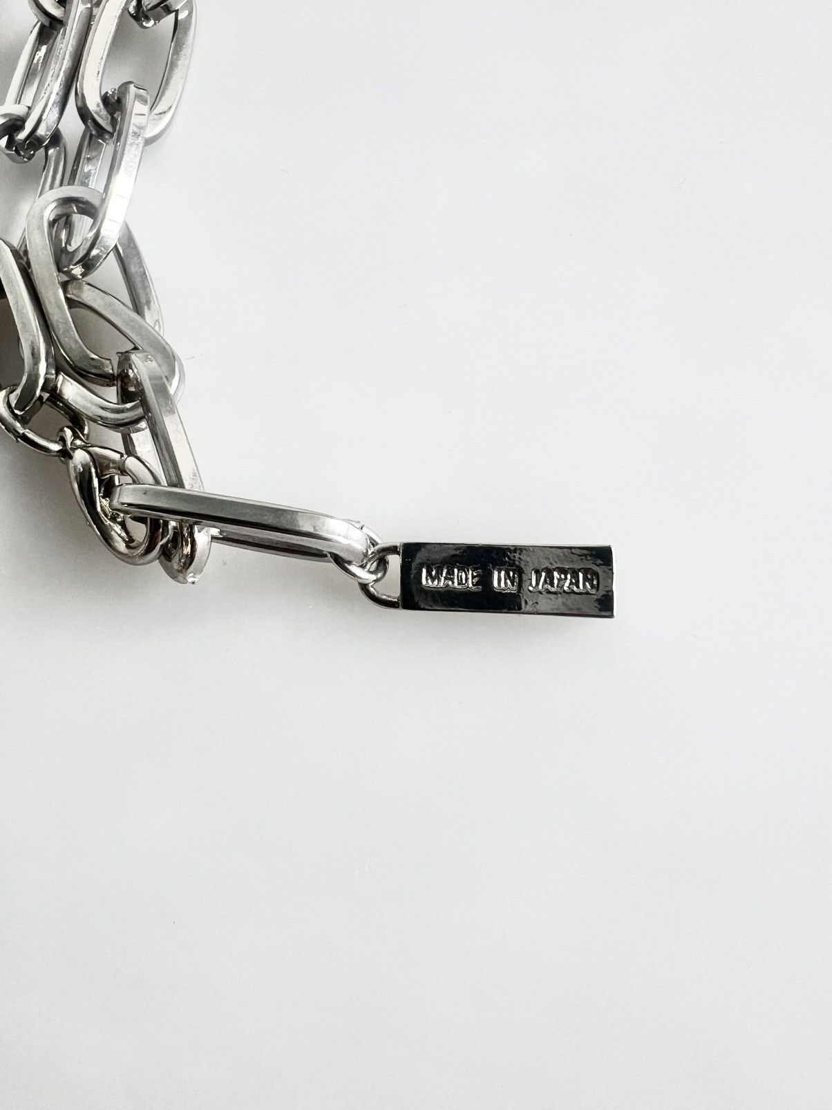 Yohji Yamamoto Yohji Yamamoto - Silver Long Chain Necklace Size ONE SIZE - 5 Thumbnail