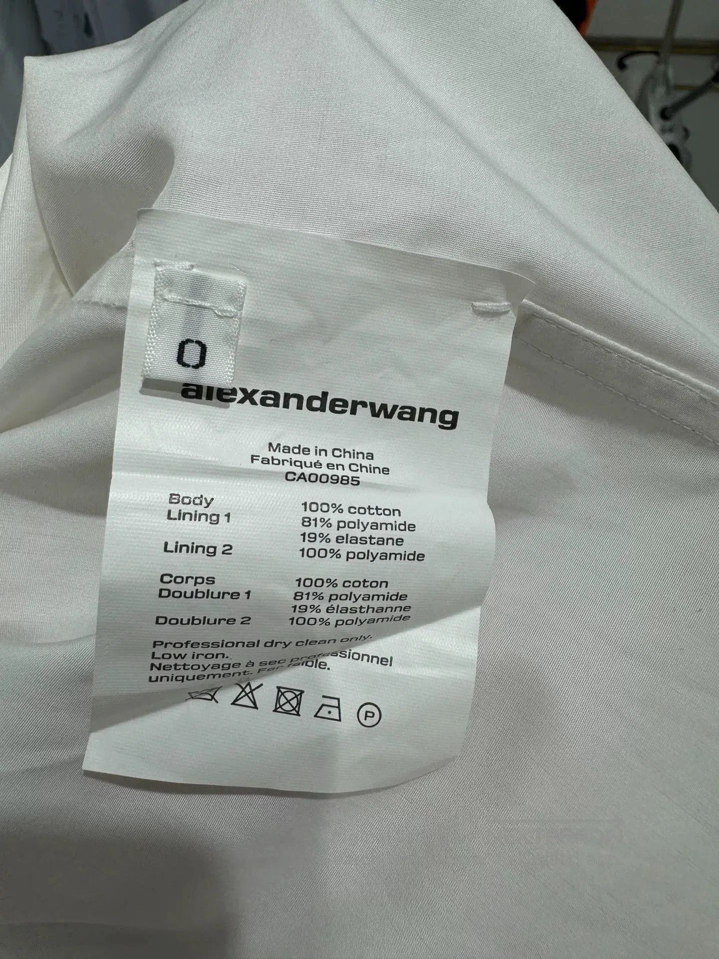 Alexander Wang Alexander Wang Asymmetric White Shirt. Size XS / US 0-2 / IT 36-38 - 9 Thumbnail