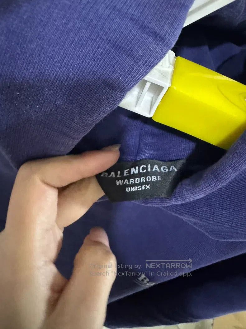 Balenciaga Balenciaga Solid Color Logo Letter Printed Hoodie Size US S / EU 44-46 / 1 - 4 Thumbnail