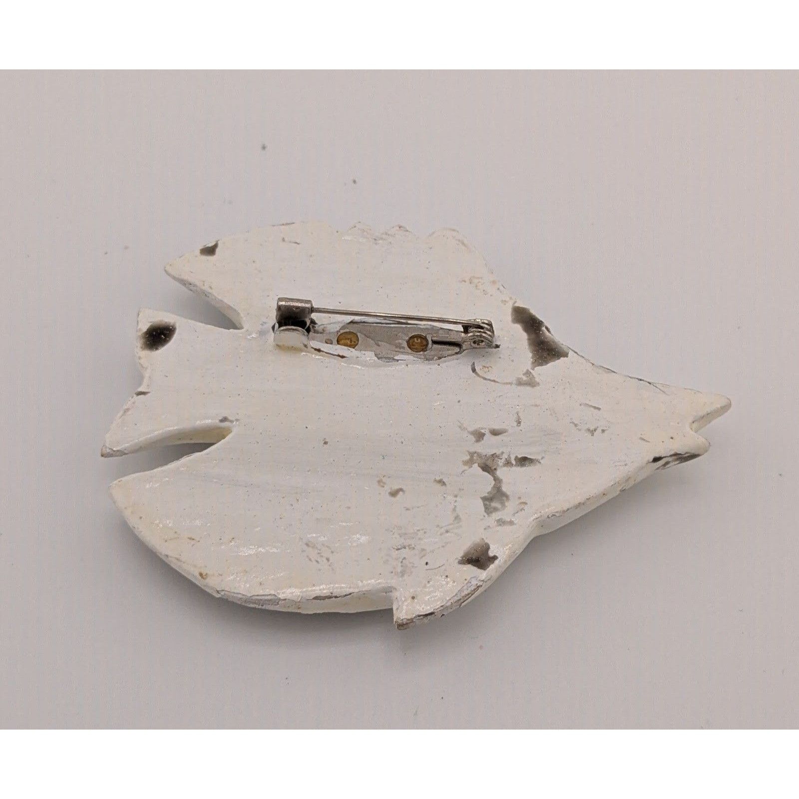 Other Vintage Wooden Fish Brooch Black And White Painted Size ONE SIZE - 6 Thumbnail