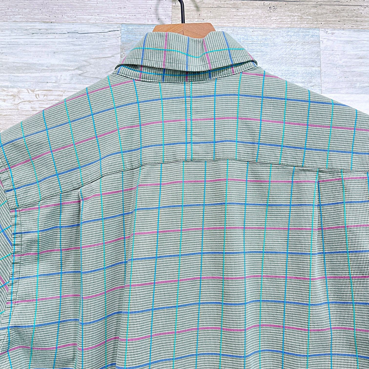 Southern Tide Southern Tide Grid Check Button Down Shirt Green Cotton S Size US S / EU 44-46 / 1 - 4 Thumbnail