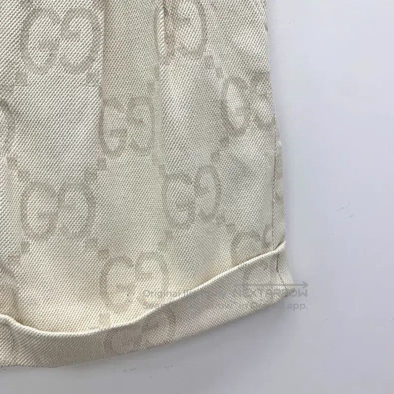 Gucci Gucci Beige cotton logo jacquard full print casual shorts Size 26" / US 2 / IT 38 - 4 Thumbnail