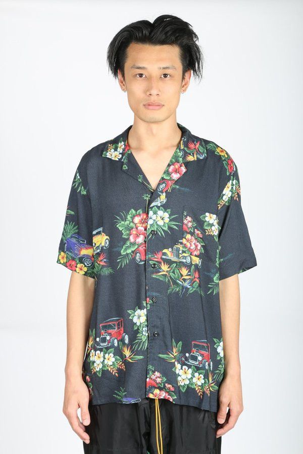 Rhude Rhude Rayon Hawaiian Shirt Hot Rod Girl Size US XL / EU 56 / 4 - 2 Thumbnail