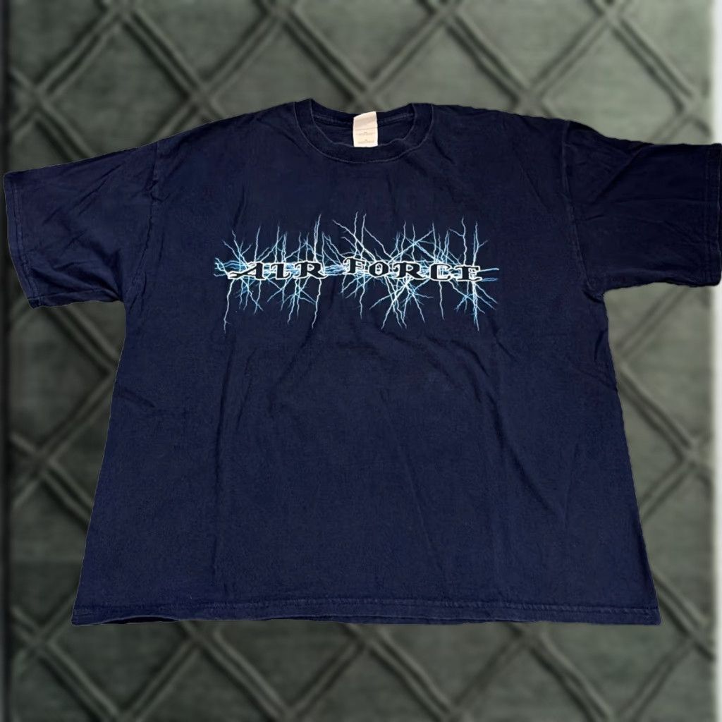 Gildan VINTAGE Air Force US Military Navy Blue XL T-Shirt Mens 90s Gildan Size US XL / EU 56 / 4 - 1 Thumbnail
