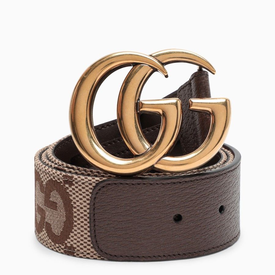 Gucci o1d2blof0824 Size: 75 / Jumbo GG Marmont Wide Belt in Brown Size ONE SIZE - 1 Thumbnail