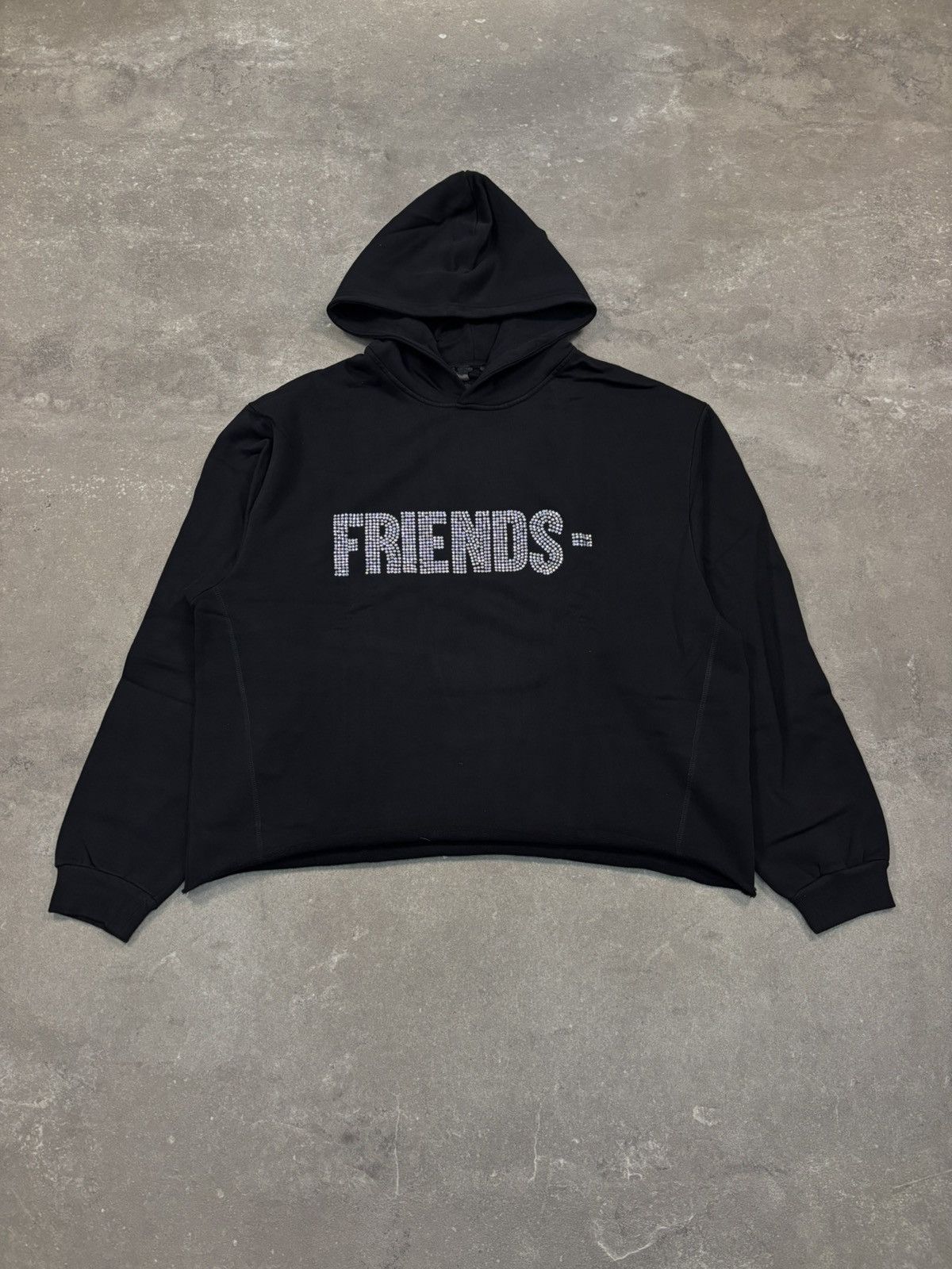 Vlone Vlone Friends Rhinstone Hoodie, Black Size US XL / EU 56 / 4 - 1 Thumbnail