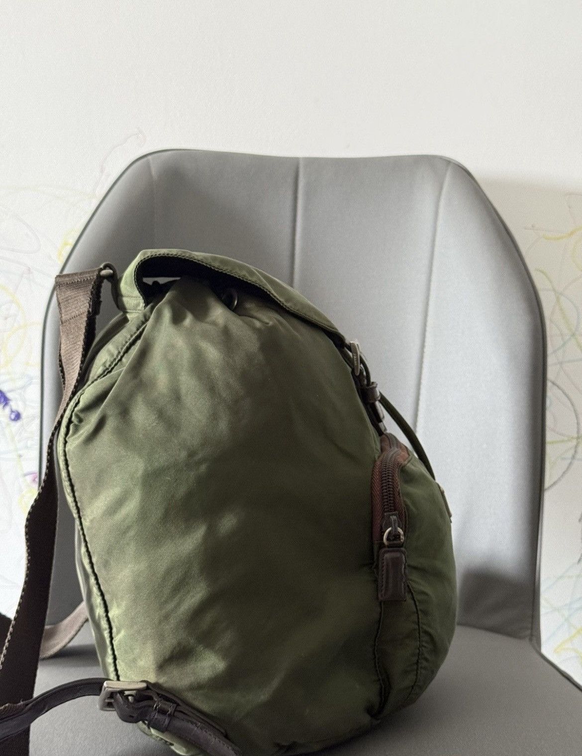 Prada Prada green backpack Size ONE SIZE - 5 Thumbnail