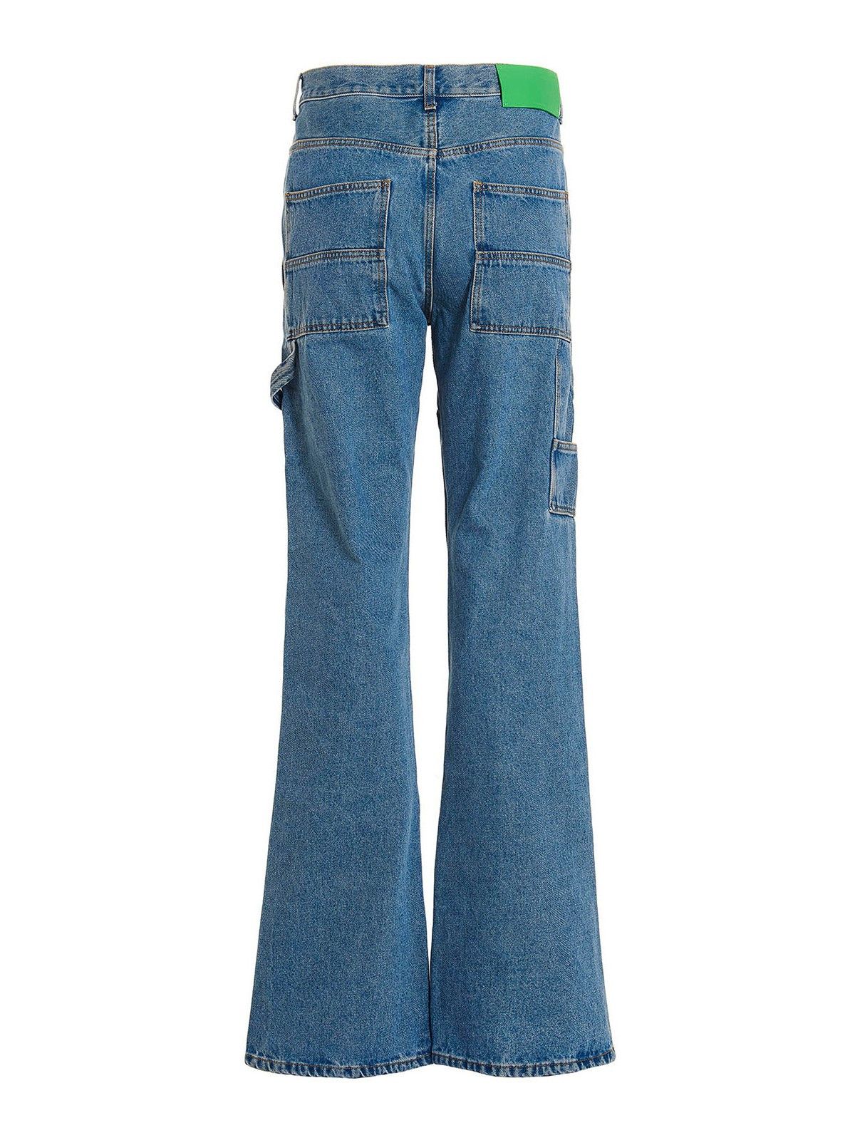Off-White Flare Carpenter Jeans in Medium Blue Size US 30 / EU 46 - 2 Thumbnail