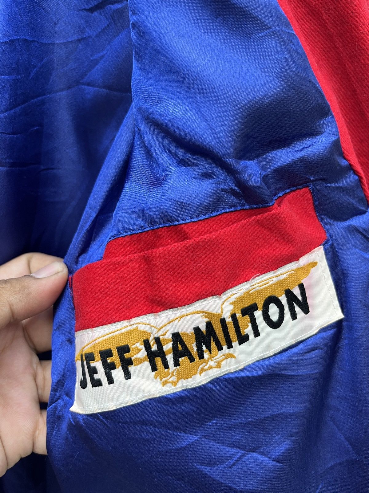 Jeff Hamilton 🔥🔥🔥STEALS JEFF HAMILTON NASCAR JACKET Size US L / EU 52-54 / 3 - 6 Thumbnail