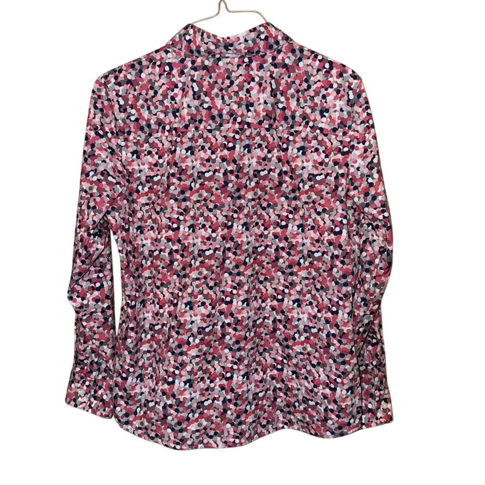 Other Foxcroft Pink Patterned Women's Shirt 6P Size M / US 6-8 / IT 42-44 - 2 Thumbnail