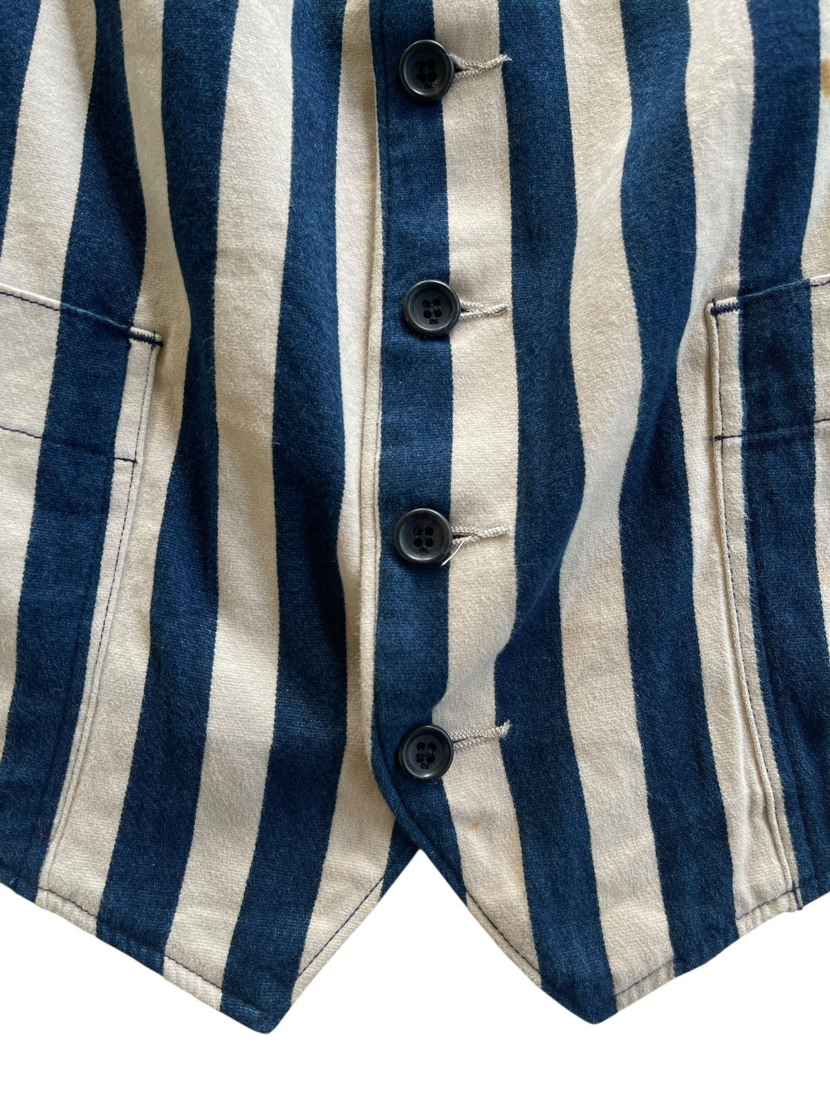 45rpm 45rpm Stripe Indigo Vest Kapital Japan Size US M / EU 48-50 / 2 - 8 Thumbnail