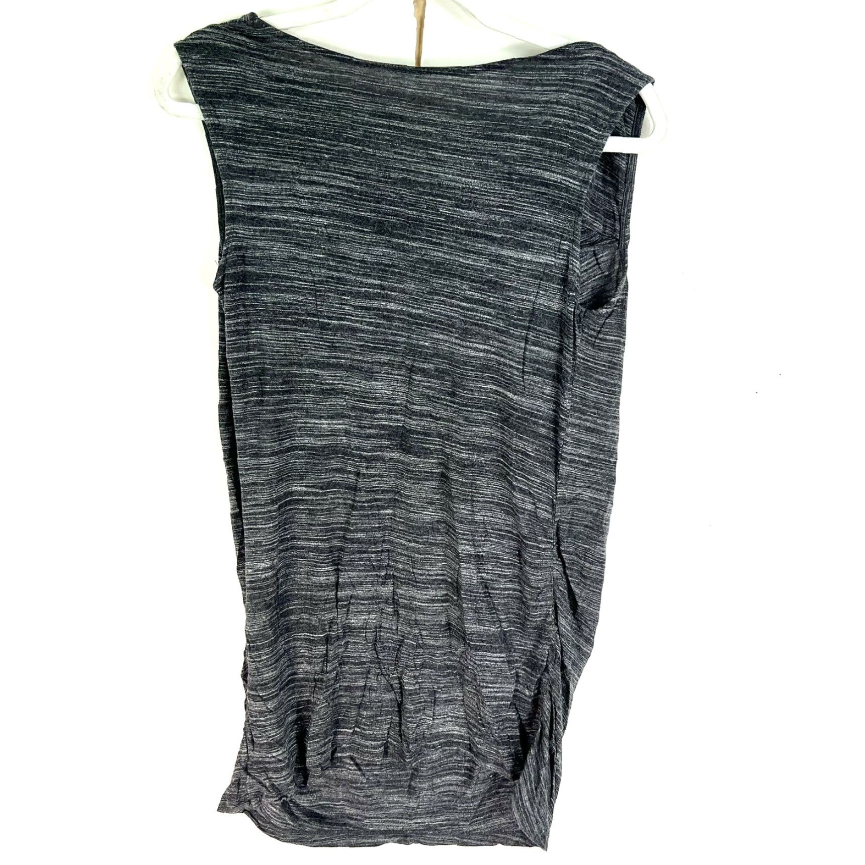 Vintage Liz Lange Maternity Draped Knit Top Womens M Heather Gray Shirt Blouse Tunic Maternity Size M Womens Heather Gray Liz Lange Shirt Size M / US 6-8 / IT 42-44 - 6 Thumbnail