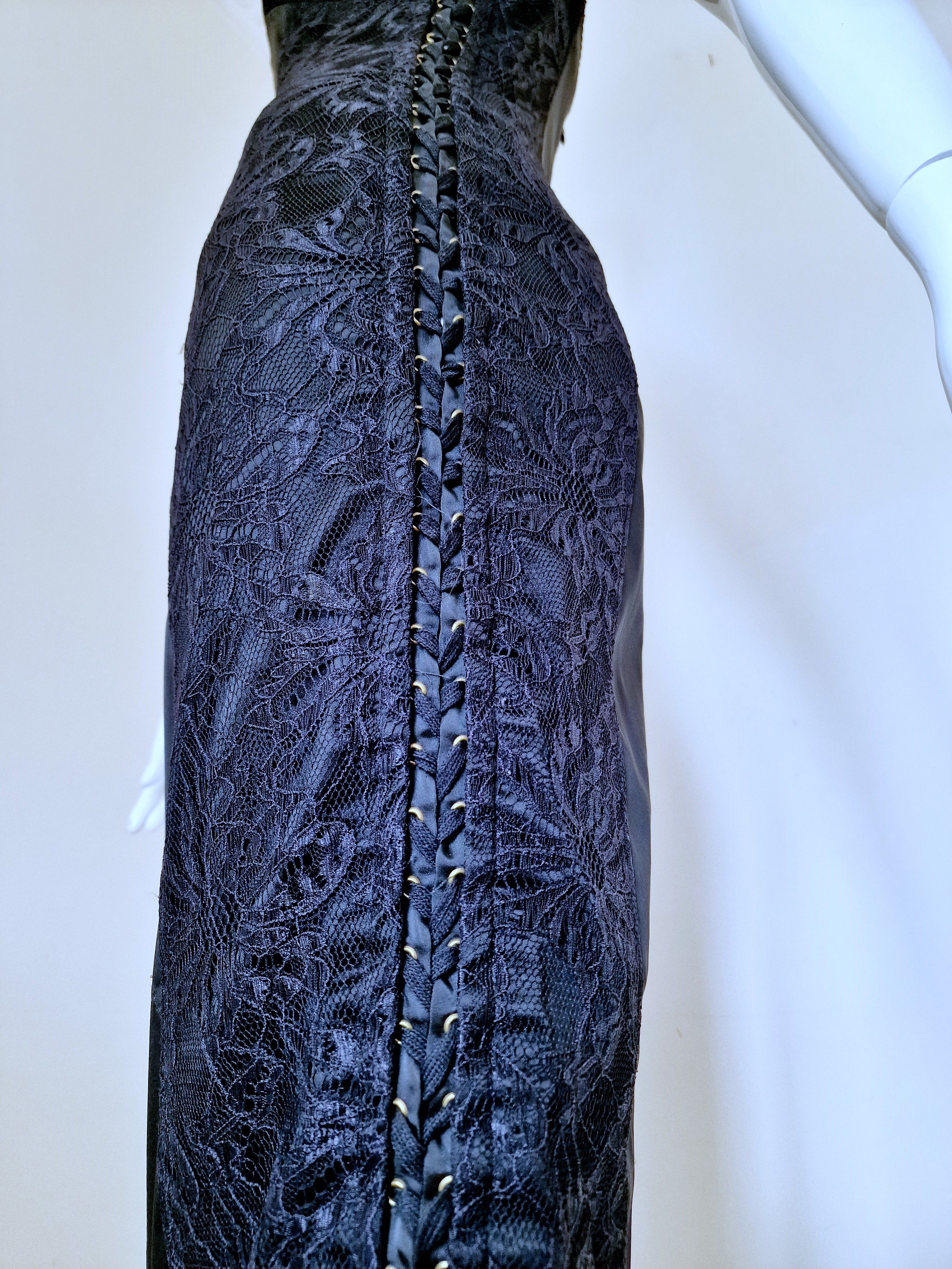 Dolce & Gabbana D&G Dolce and Gabbana Lace Up Bustier Large Corset Dress Size L / US 10 / IT 46 - 7 Thumbnail
