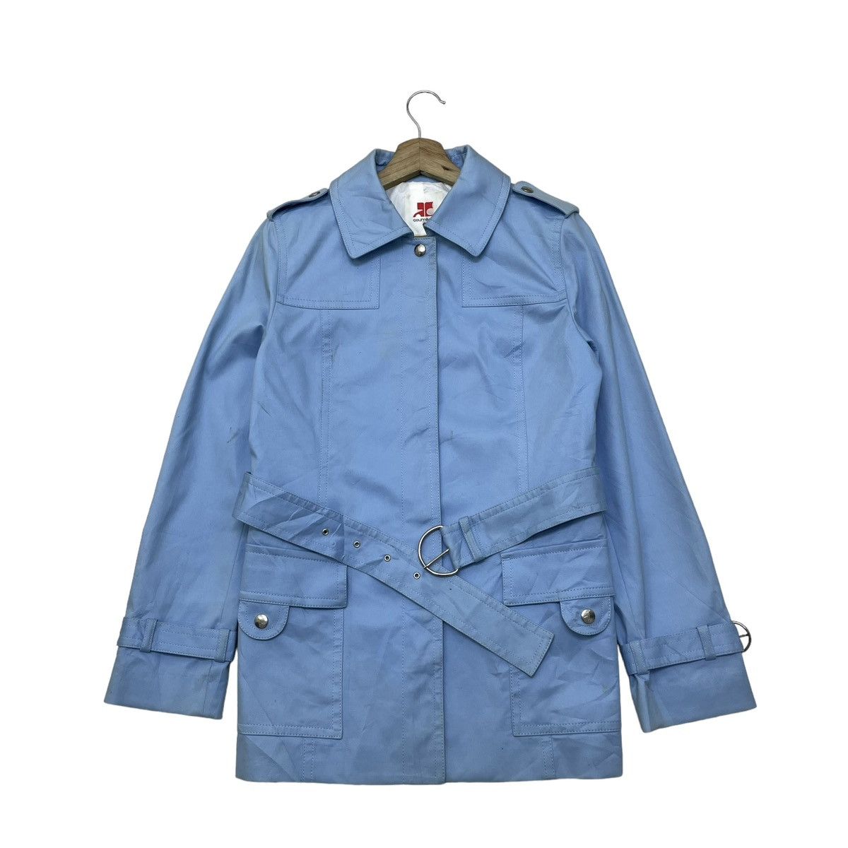 Courreges Courreges Trench Coat Belt Jacket Size S / US 4 / IT 40 - 1 Thumbnail