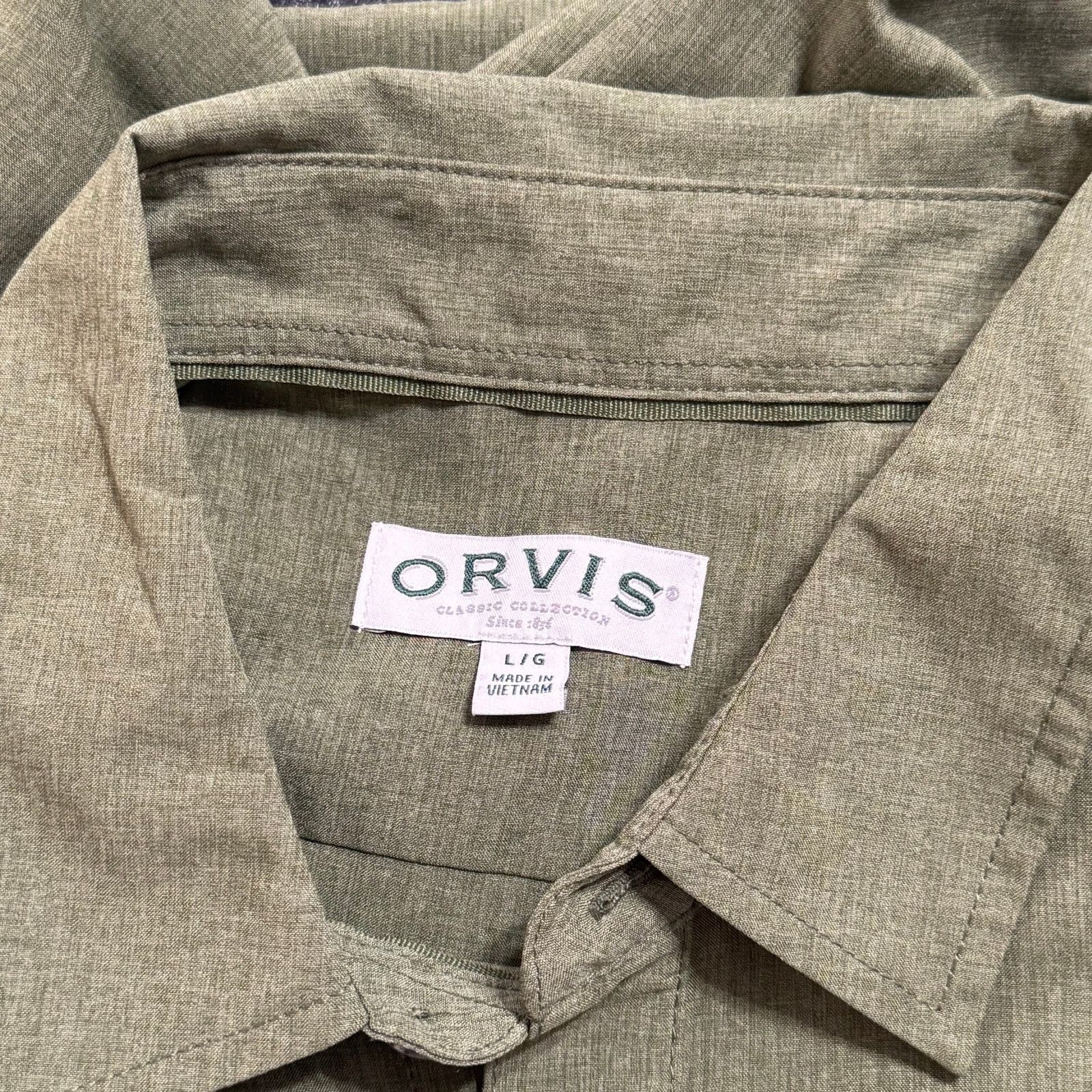 Orvis Orvis Green Short Sleeve Button-Up Shirt | Sz L Size US L / EU 52-54 / 3 - 6 Thumbnail
