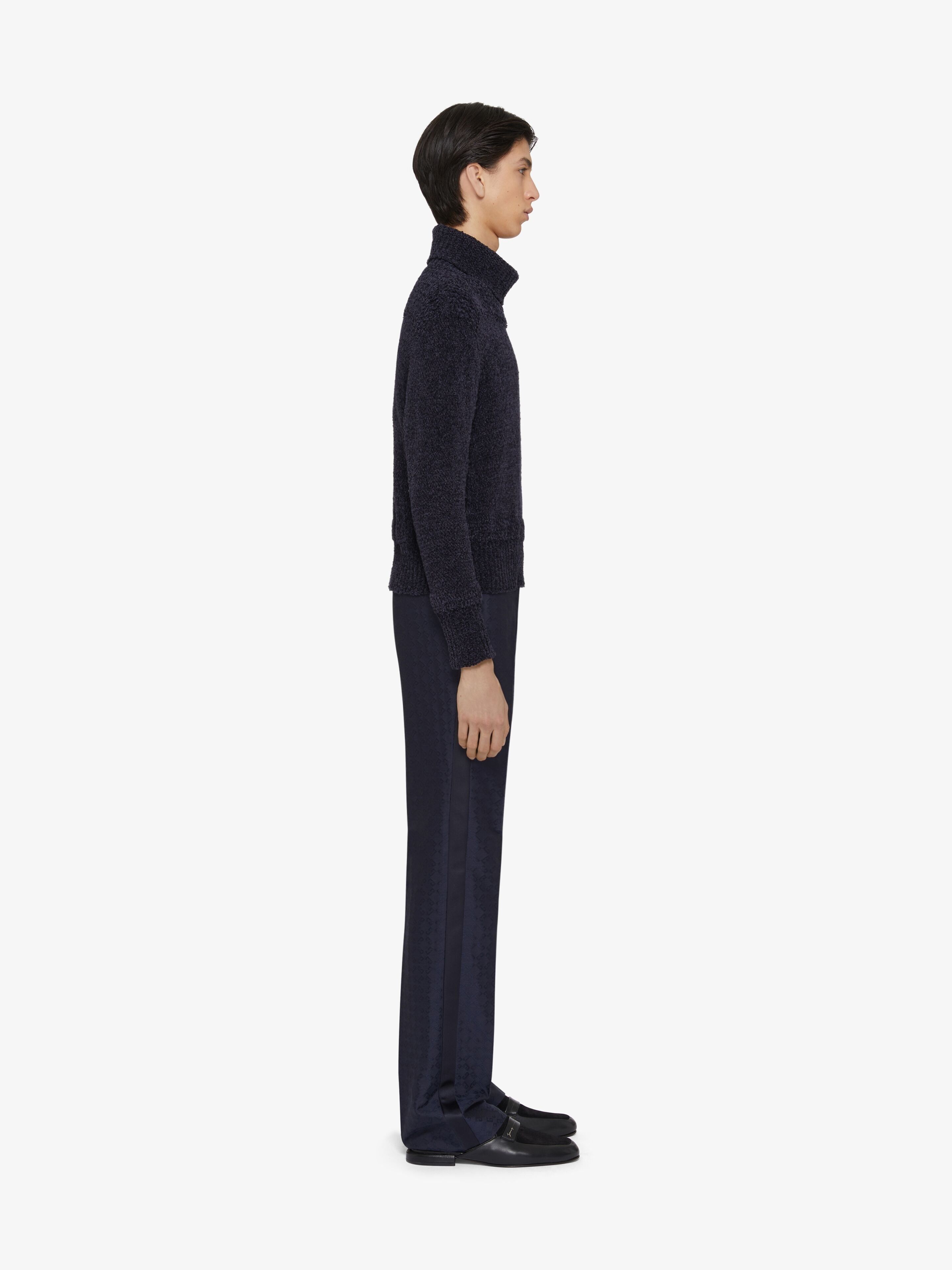o1w1db10925 High Neck Sweater in Blue