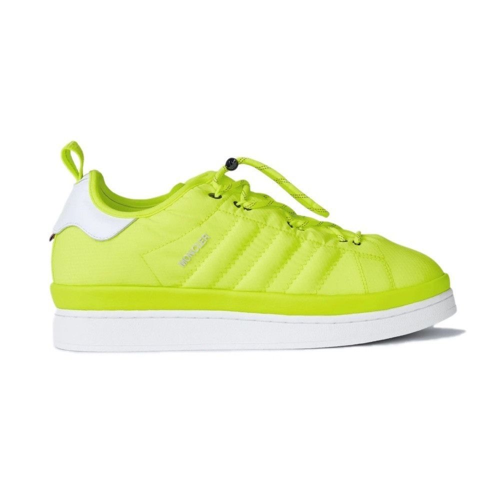 Adidas × Moncler Moncler X Adidas Originals Campus Leather Sneakers Yellow Si Size US 6 / EU 39 - 1 Thumbnail