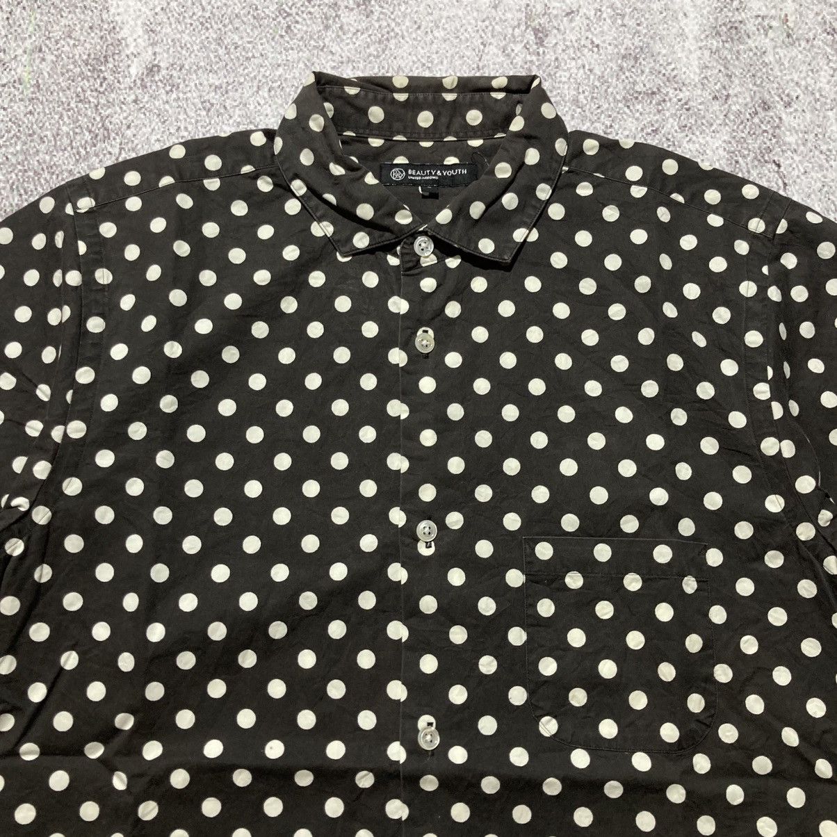 Japanese Brand 🇯🇵 2000s Beauty&Youth Poldakot Motif Button Up Shirt Designer Size US M / EU 48-50 / 2 - 3 Thumbnail