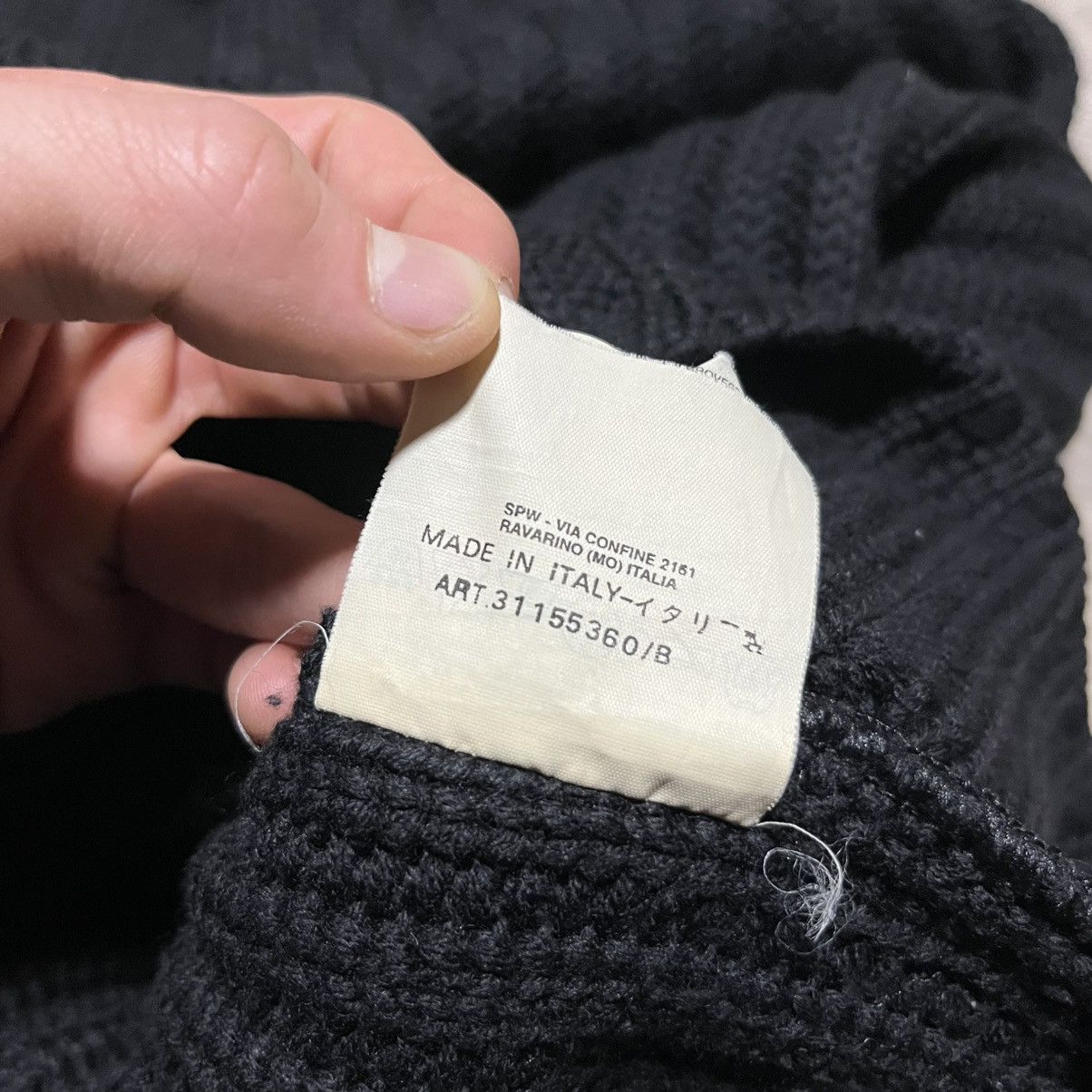 Stone Island Stone Island Vintage Rare Knitted Sweater XL size Black Size US XL / EU 56 / 4 - 18 Thumbnail