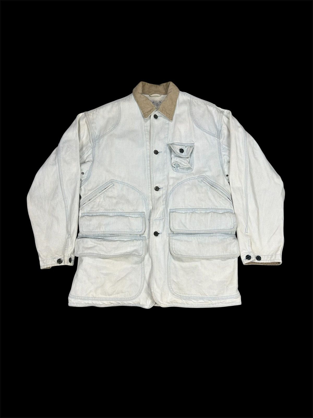 Polo Ralph Lauren Vintage 80’s Polo Ralph Lauren Denim Hunting Jacket Size US M / EU 48-50 / 2 - 1 Thumbnail