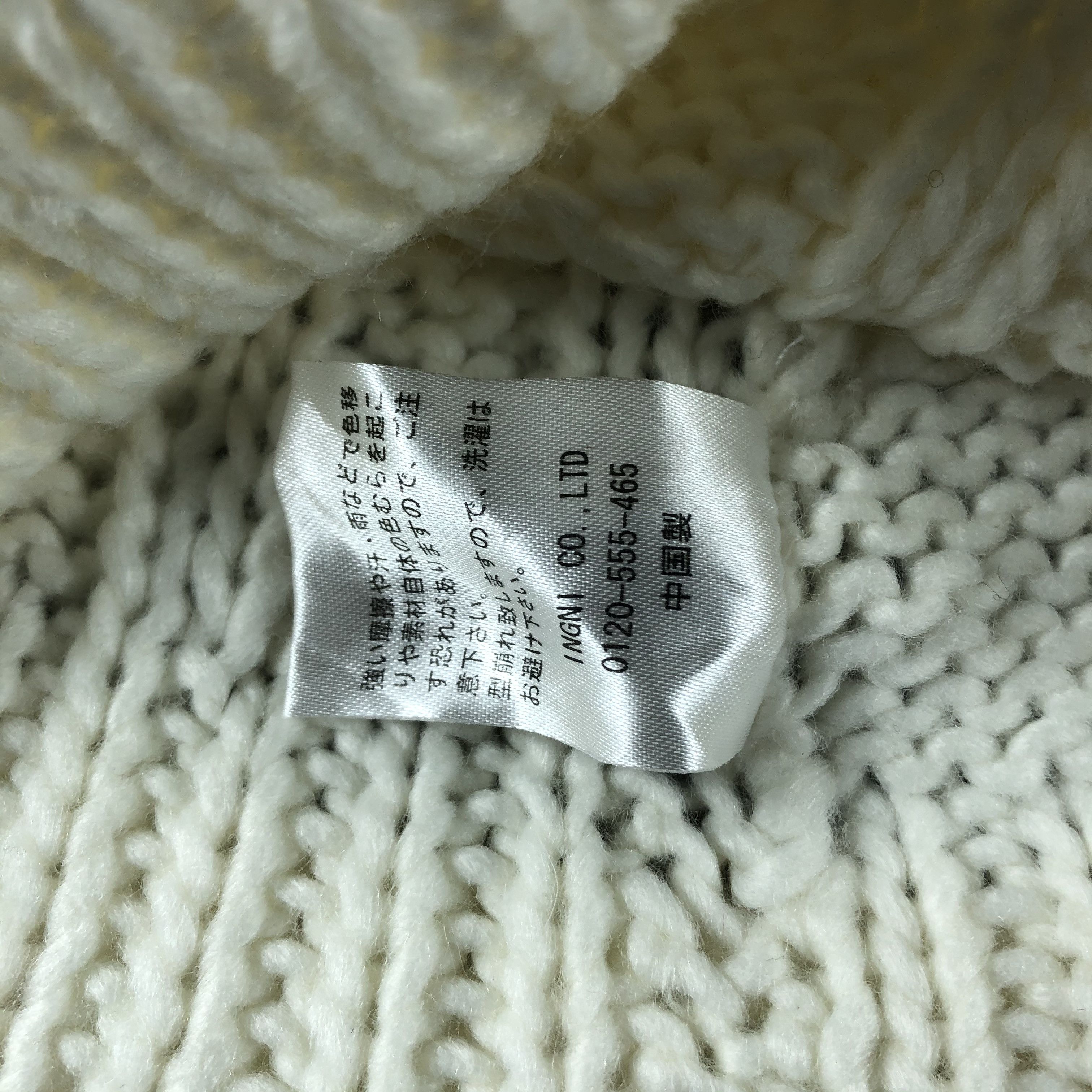 Japanese Brand × Vintage Womens Ingni Aran Isle Beanie Snow Hat Snow Cap -D946 Size ONE SIZE - 7 Thumbnail