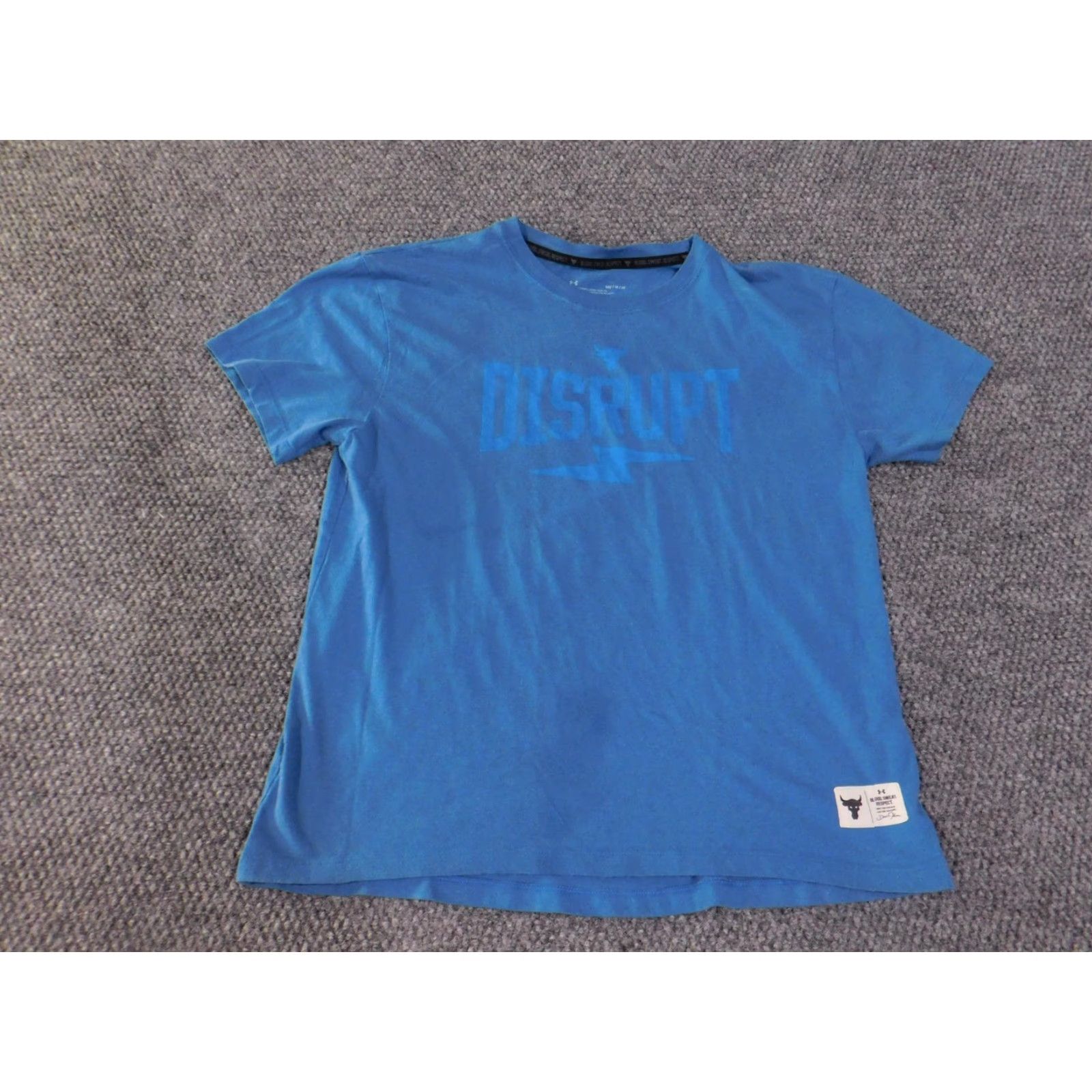 Under Armour Under Armour Shirt Mens Medium Blue Project Rock Disrupt Blood Sweat Respect Tee Size US M / EU 48-50 / 2 - 2 Thumbnail