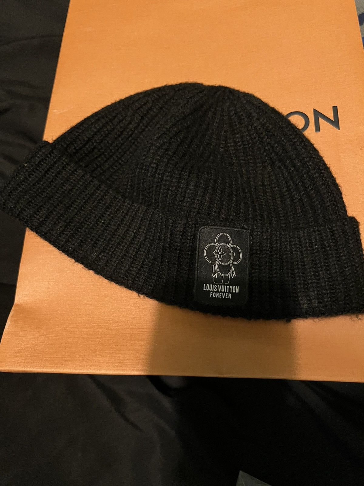 Louis Vuitton Louis Vuitton Forever Black Beanie Hat Vivienne Cap Virgil Size ONE SIZE - 1 Thumbnail