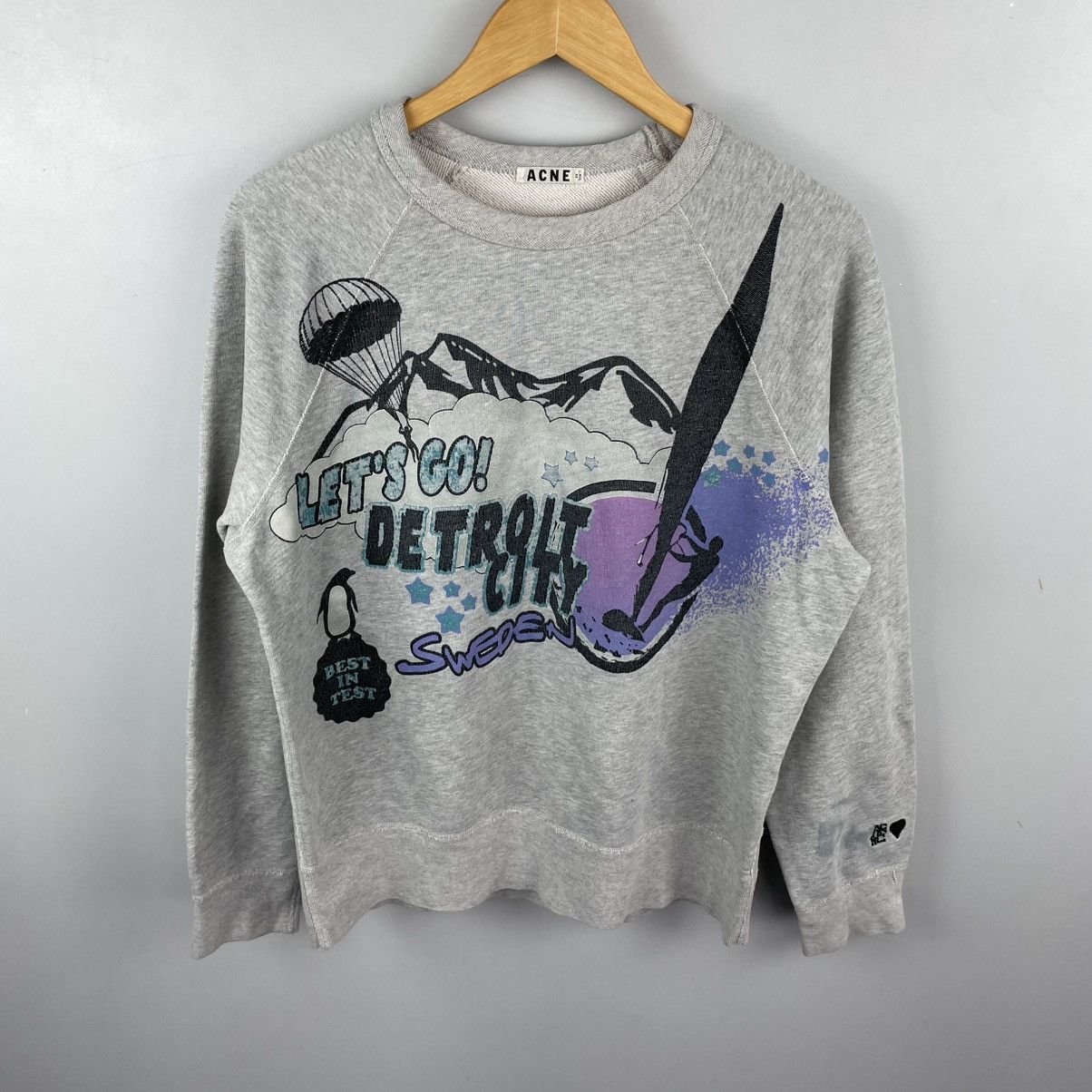 Acne Studios Acne Studios SS13 "Let's Go Detroit City" Sweatshirt Size US M / EU 48-50 / 2 - 2 Thumbnail