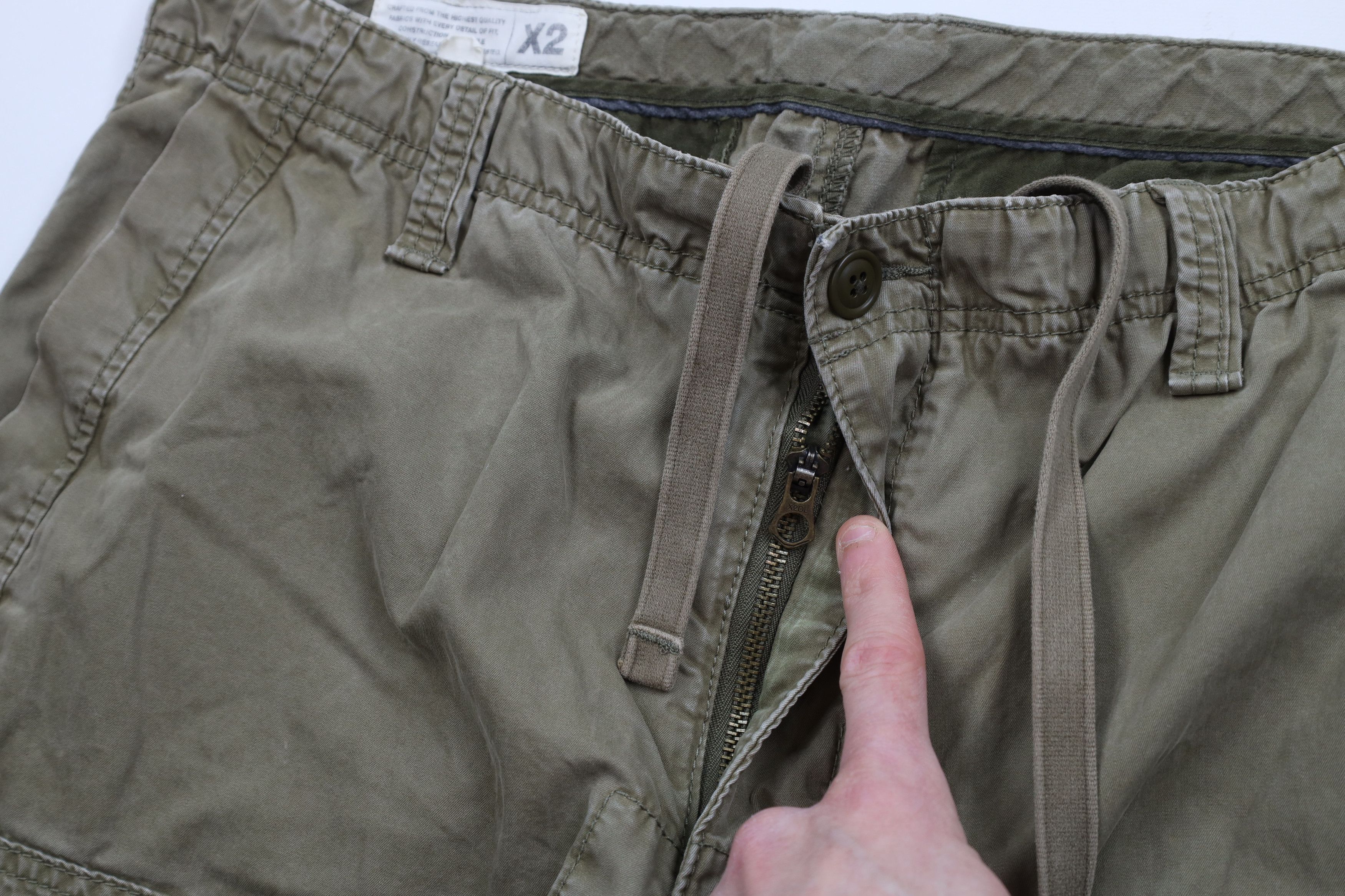 Express × Vintage Vintage Y2K Express X2 Military Baggy Wide Leg Cargo Pants Size US 36 / EU 52 - 7 Thumbnail