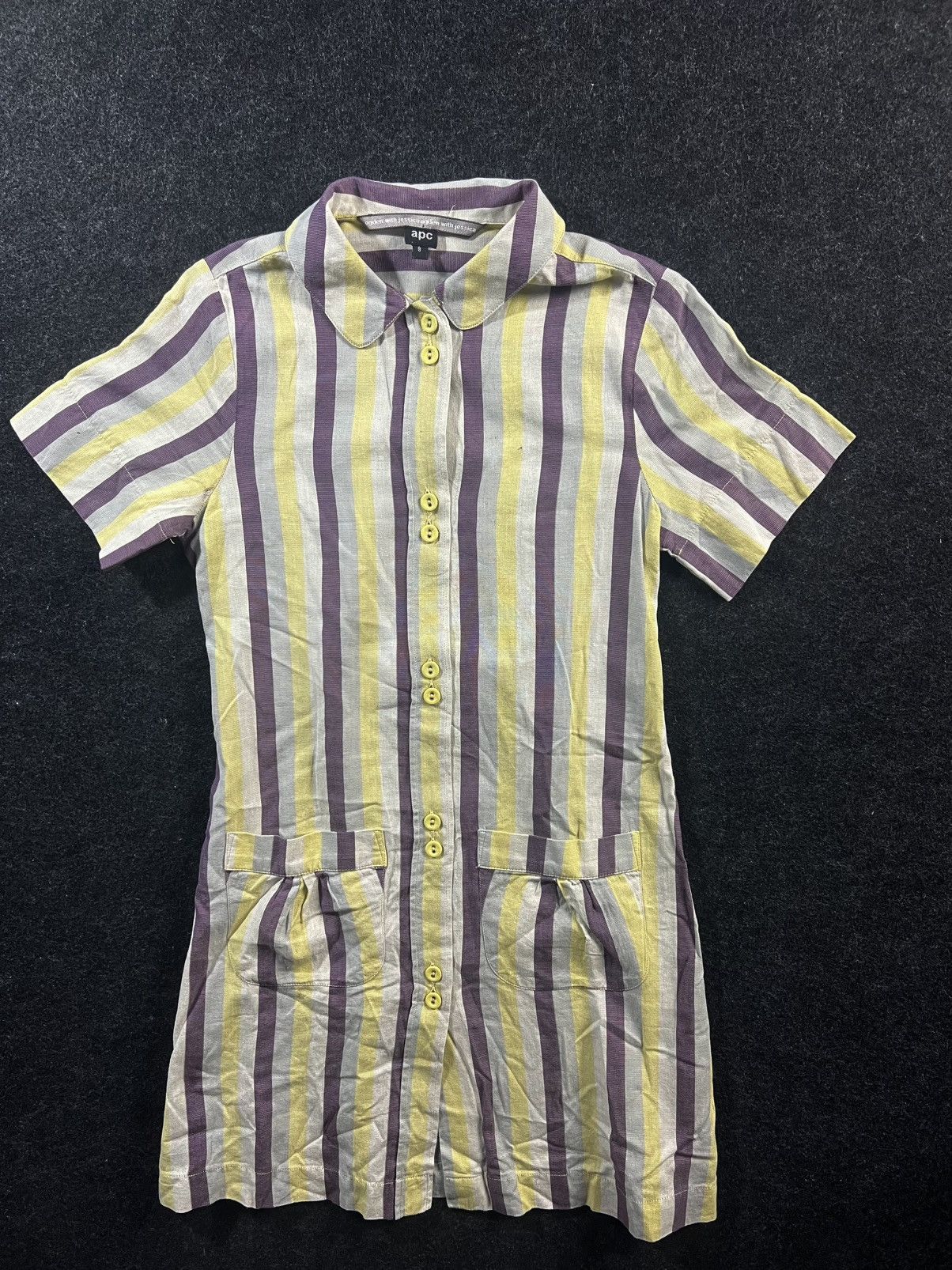 A.P.C. Vintage APC jessica ogden multi strip buttoned blouse Size S / US 4 / IT 40 - 2 Thumbnail