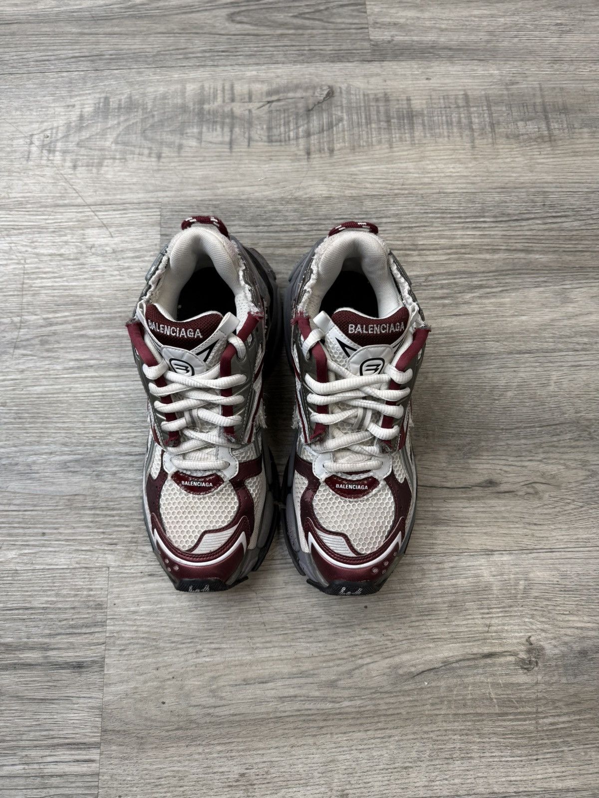 Balenciaga Balenciaga Runner - Red/White/Grey Size US 8 / EU 41 - 4 Thumbnail