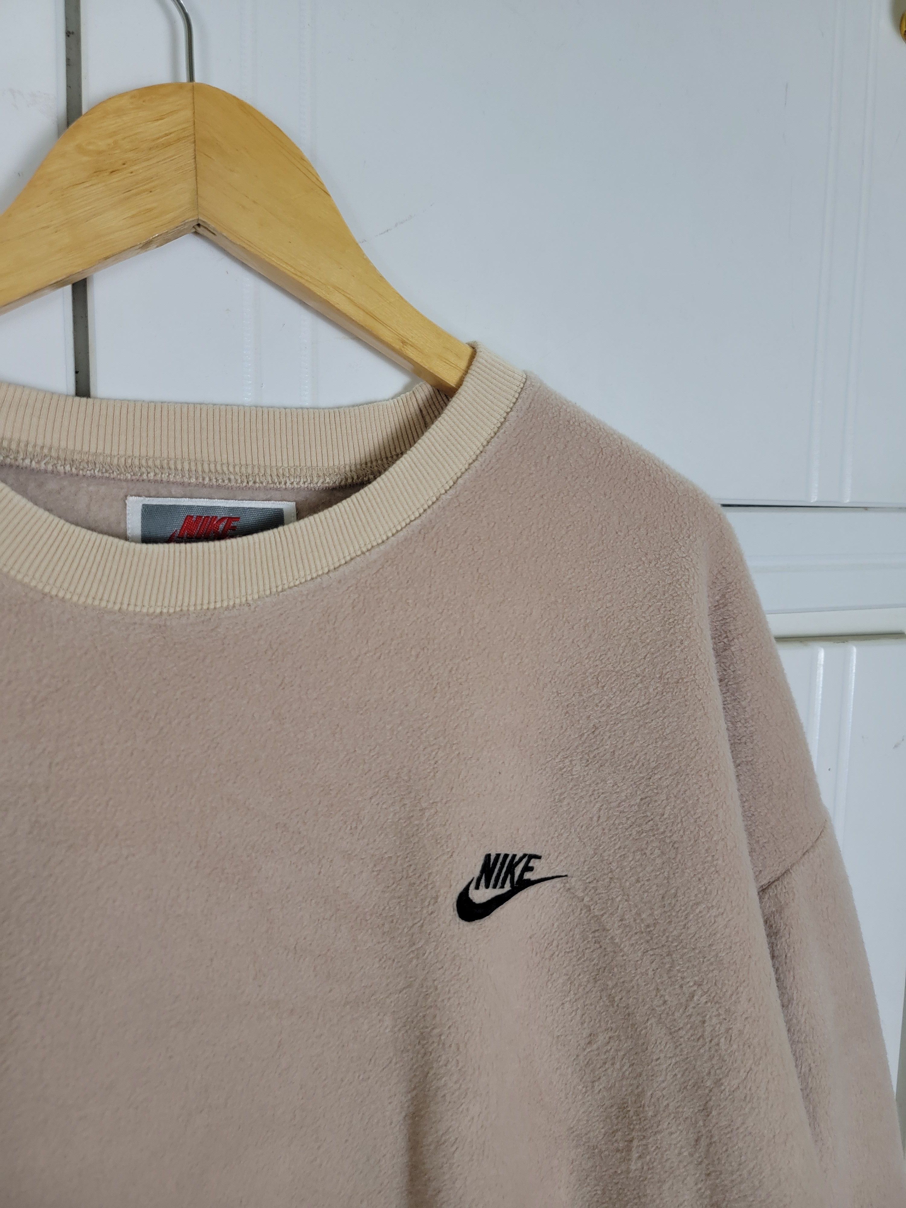 Nike × Vintage Vintage 80s Nike Spellout Fleece Sweatshirt Size US L / EU 52-54 / 3 - 4 Thumbnail