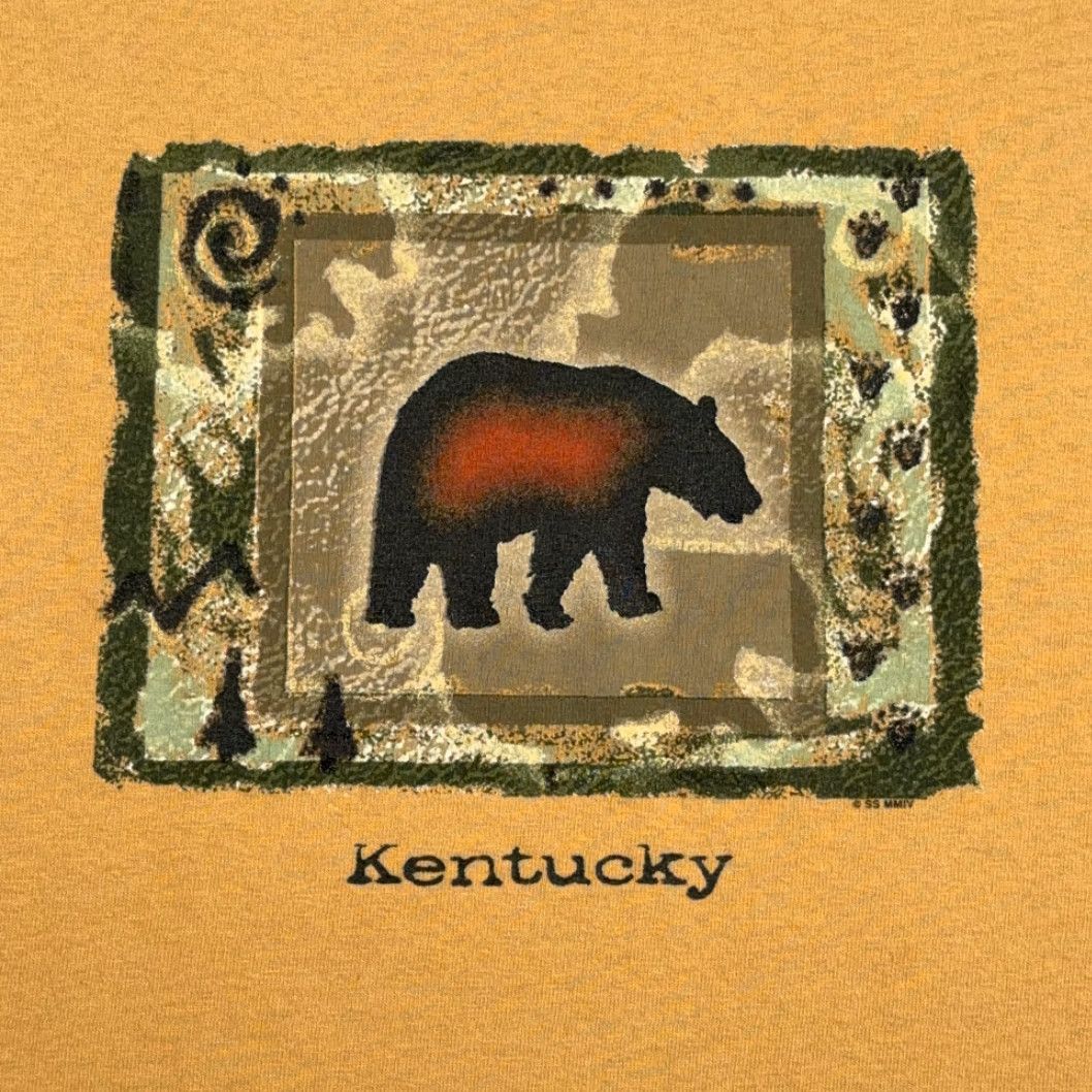 Anvil VINTAGE Kentucky Shirt Adult LARGE Brown Bear Rustic Folk Art Wildlife Y2K Size US L / EU 52-54 / 3 - 2 Thumbnail