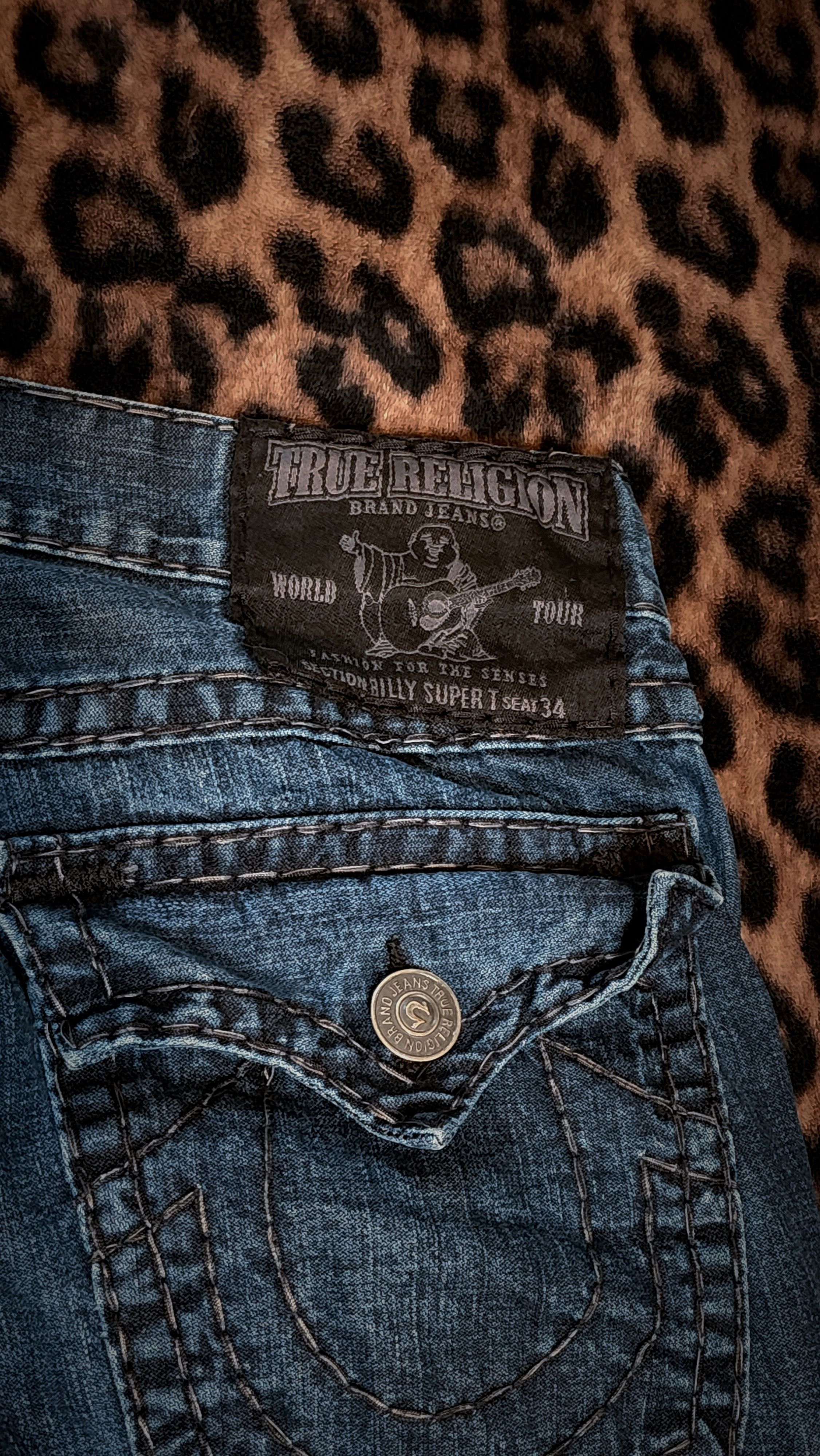 True Religion True Religion Super T Vintage Jeans Size US 36 / EU 52 - 5 Thumbnail