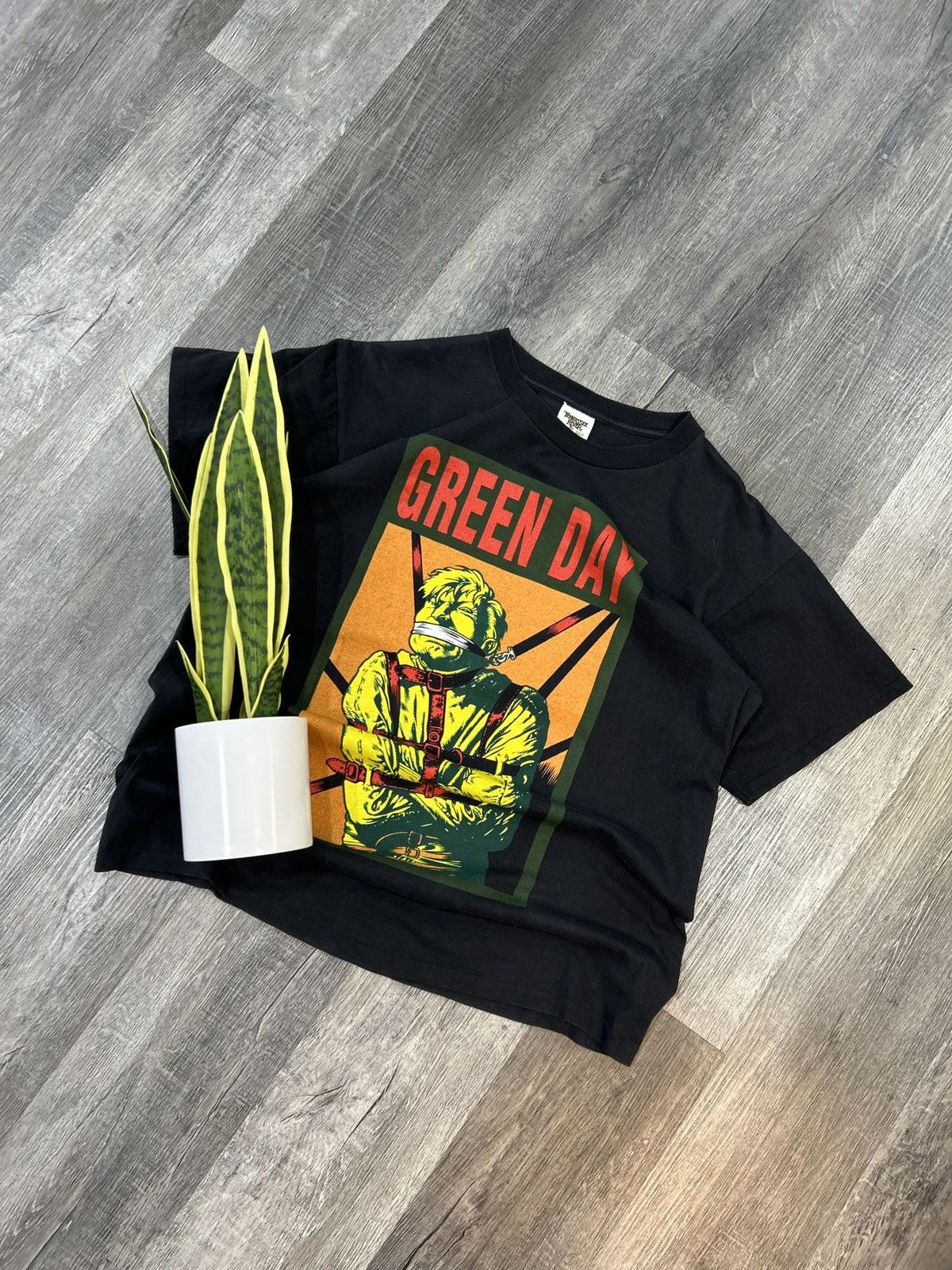 Band Tees × Vintage Vintage Rare Green Day Band Shirt Size US XL / EU 56 / 4 - 1 Thumbnail