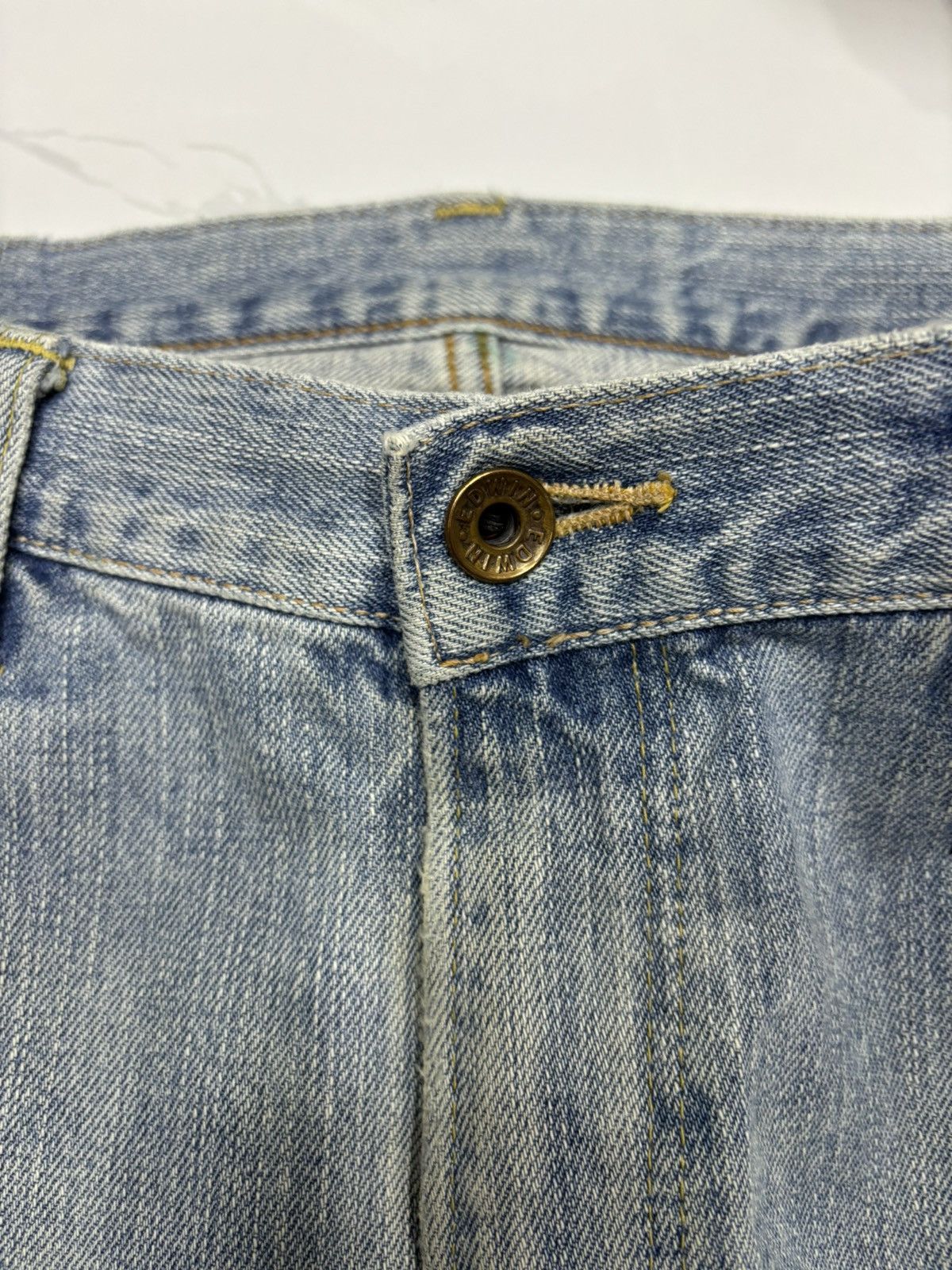 Edwin VINTAGE EDWIN 505xx SELVEDGE BLUE WASH JEANS Size US 34 / EU 50 - 9 Thumbnail