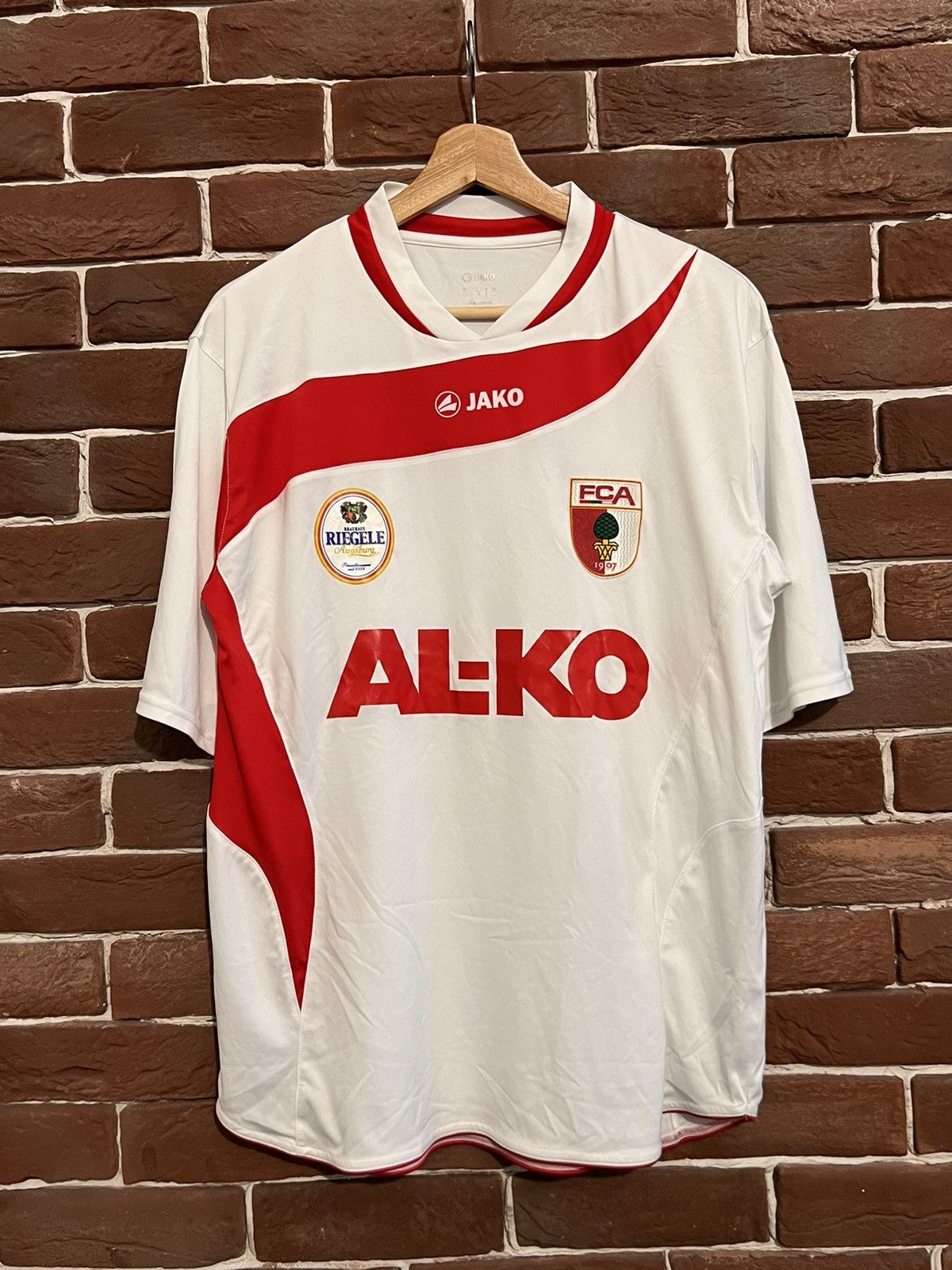 Vintage Rare Vintage Fc Augsburg Germany Bundesleagu Football Jersey Size US M / EU 48-50 / 2 - 1 Thumbnail