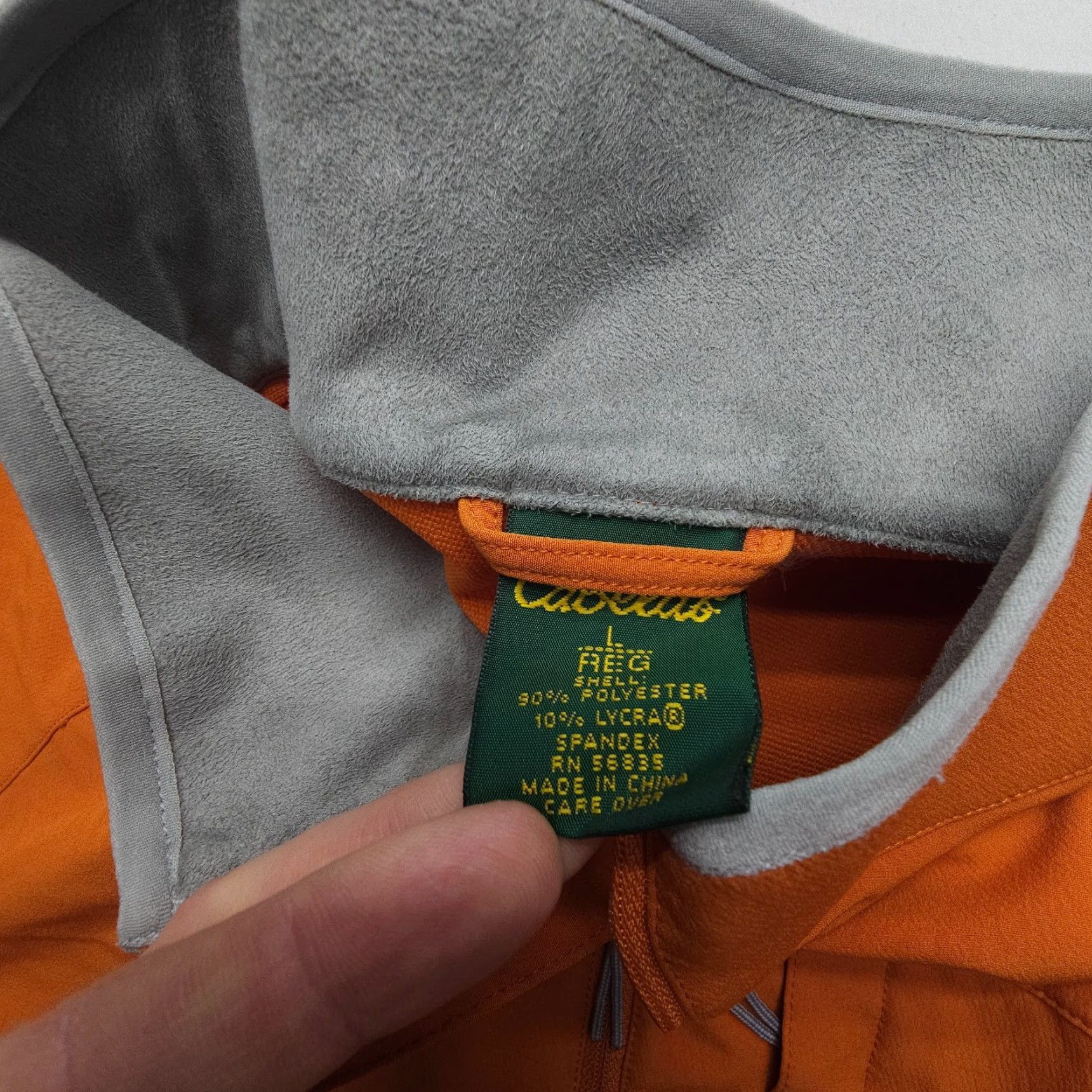 Vintage Cabela's Windbreaker Jacket Mens Large Orange Lightweigh t Softshell Zip Up Casual Outdoor Hiking Size US L / EU 52-54 / 3 - 5 Thumbnail
