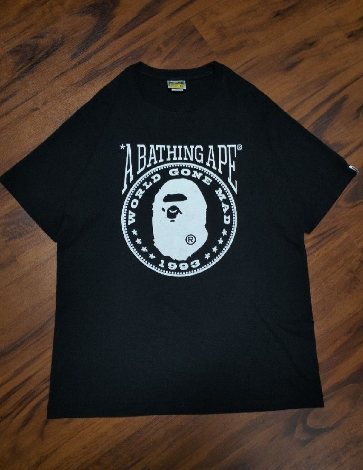 Bape Bape World Gone Mad Tee Size XL Size US XL / EU 56 / 4 - 1 Thumbnail
