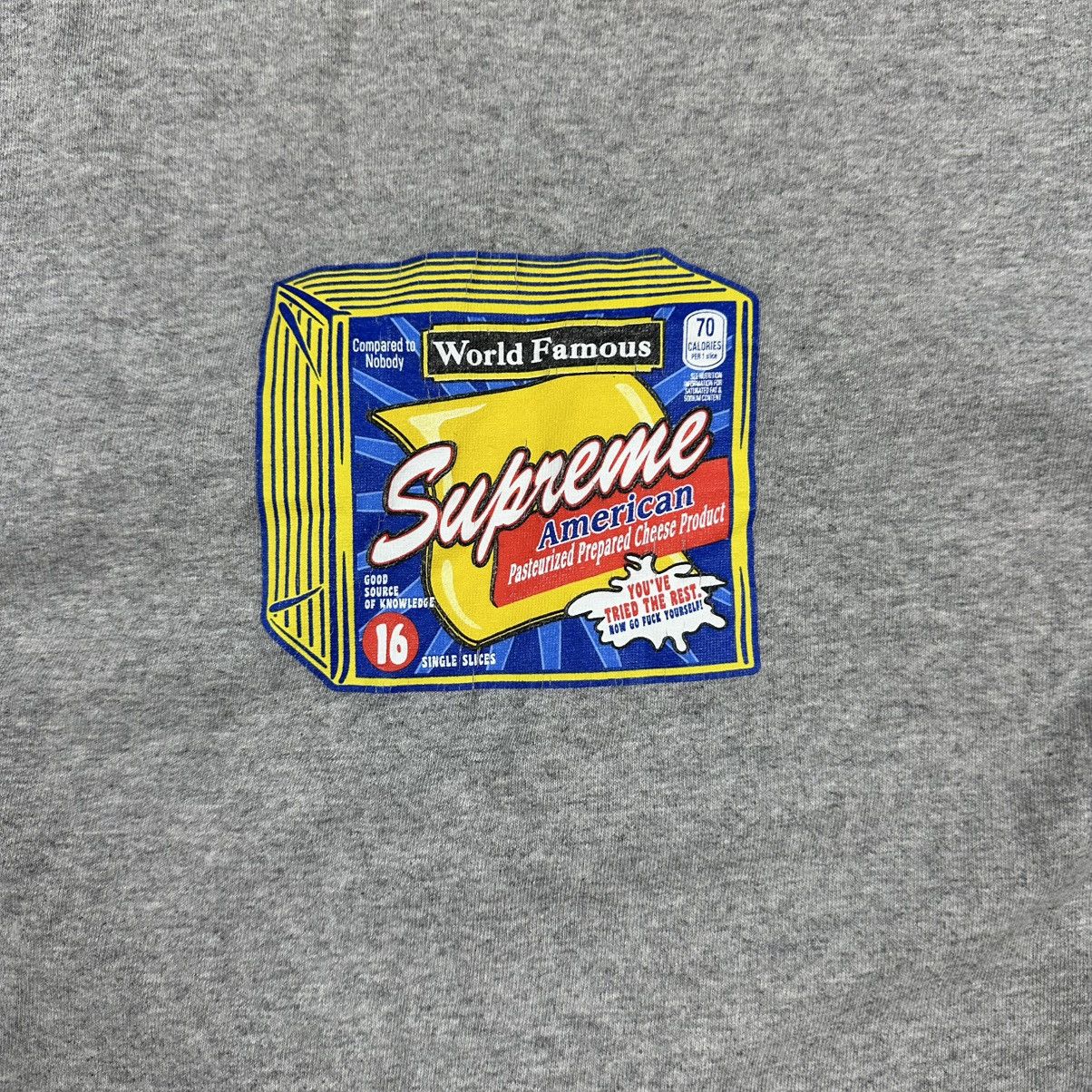 Supreme Supreme Cheese Tee Grey | Size Medium Size US M / EU 48-50 / 2 - 2 Thumbnail