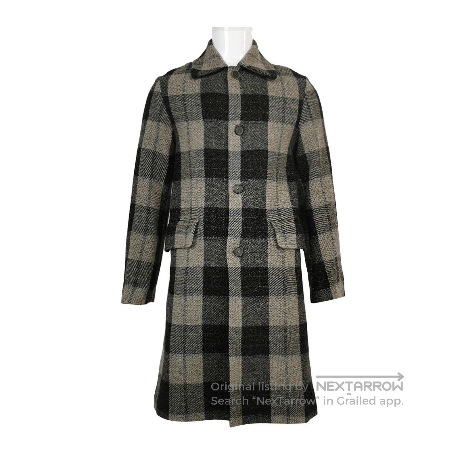 Acne Studios Acne Studios XS Wool Plaid Lapel Coat. Size US XS / EU 42 / 0 - 1 Thumbnail
